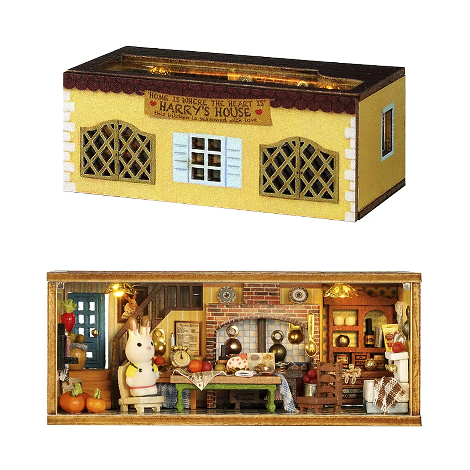 Colección Ciudad de bloques, Cocina de Harry. Maqueta 3D realista con gran detalle y luces led.