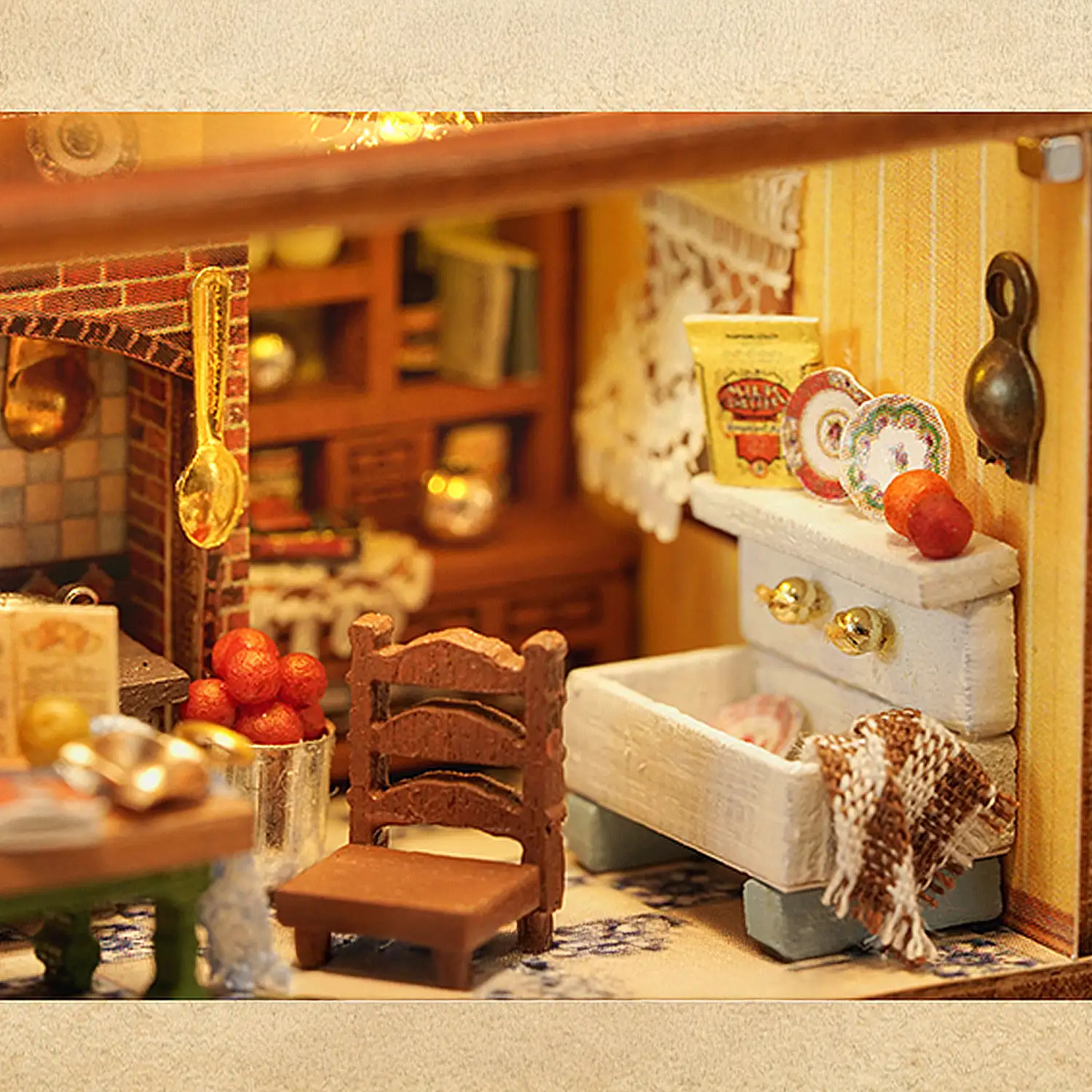 Colección Ciudad de bloques, Cocina de Harry. Maqueta 3D realista con gran detalle y luces led.