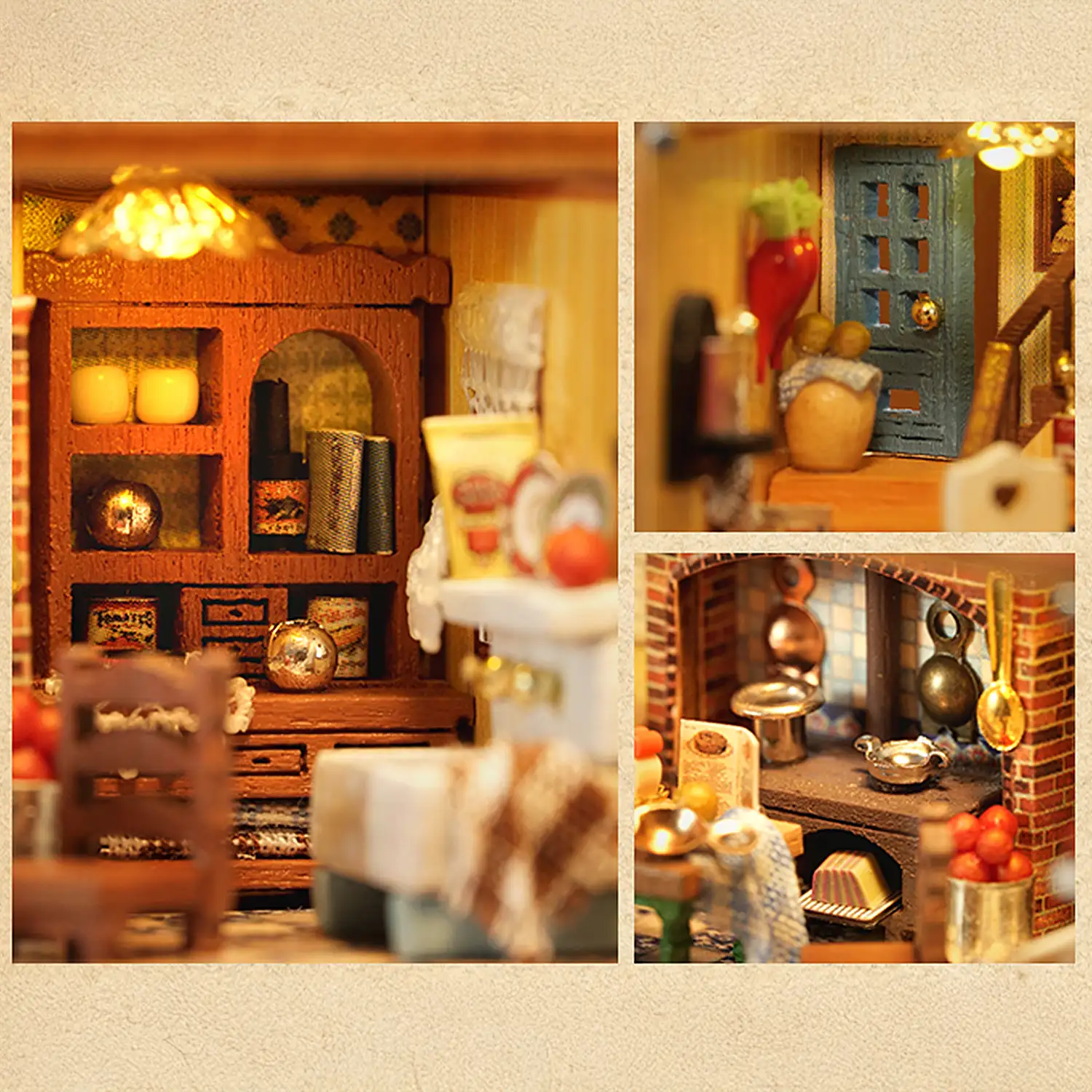 Colección Ciudad de bloques, Cocina de Harry. Maqueta 3D realista con gran detalle y luces led.