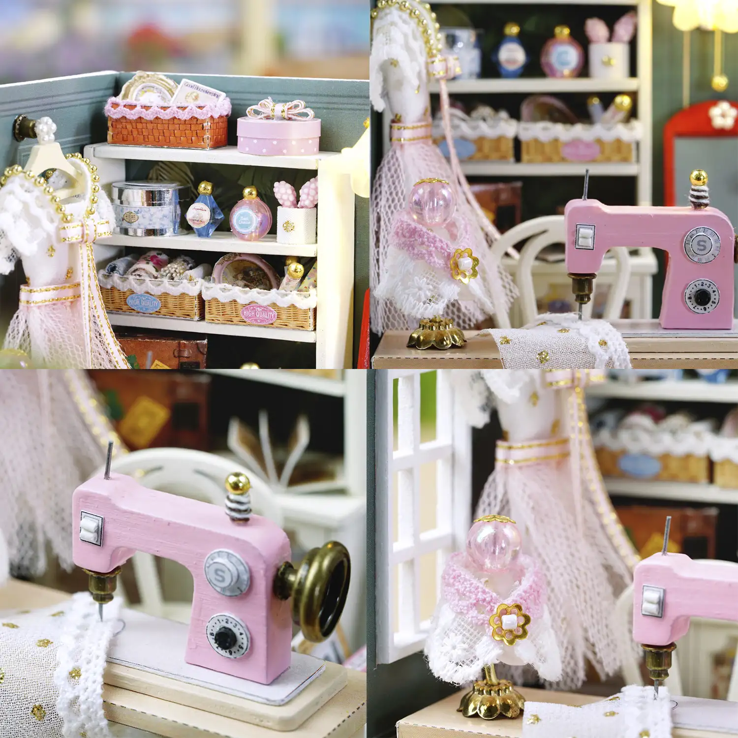 Colección Rincón de la felicidad, Estudio Feliz. Maqueta 3D realista con gran detalle, cubierta antipolvo y luces led.