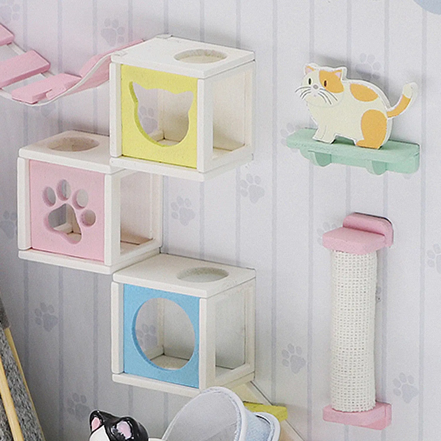 Sala de mascotas. Maqueta 3D realista con gran detalle y luces led. Parte de la maqueta 