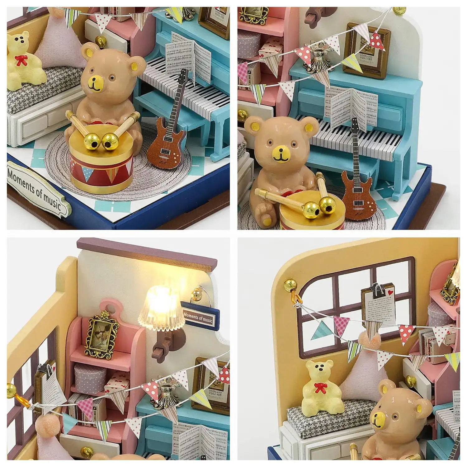 Momentos musicales. Maqueta 3D realista con gran detalle y luces led.