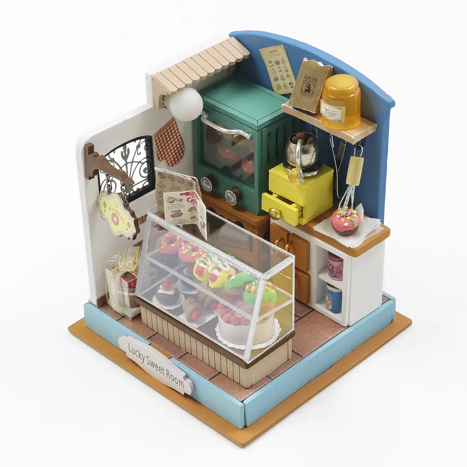 Pastelería de la suerte. Maqueta 3D realista con gran detalle y luces led.