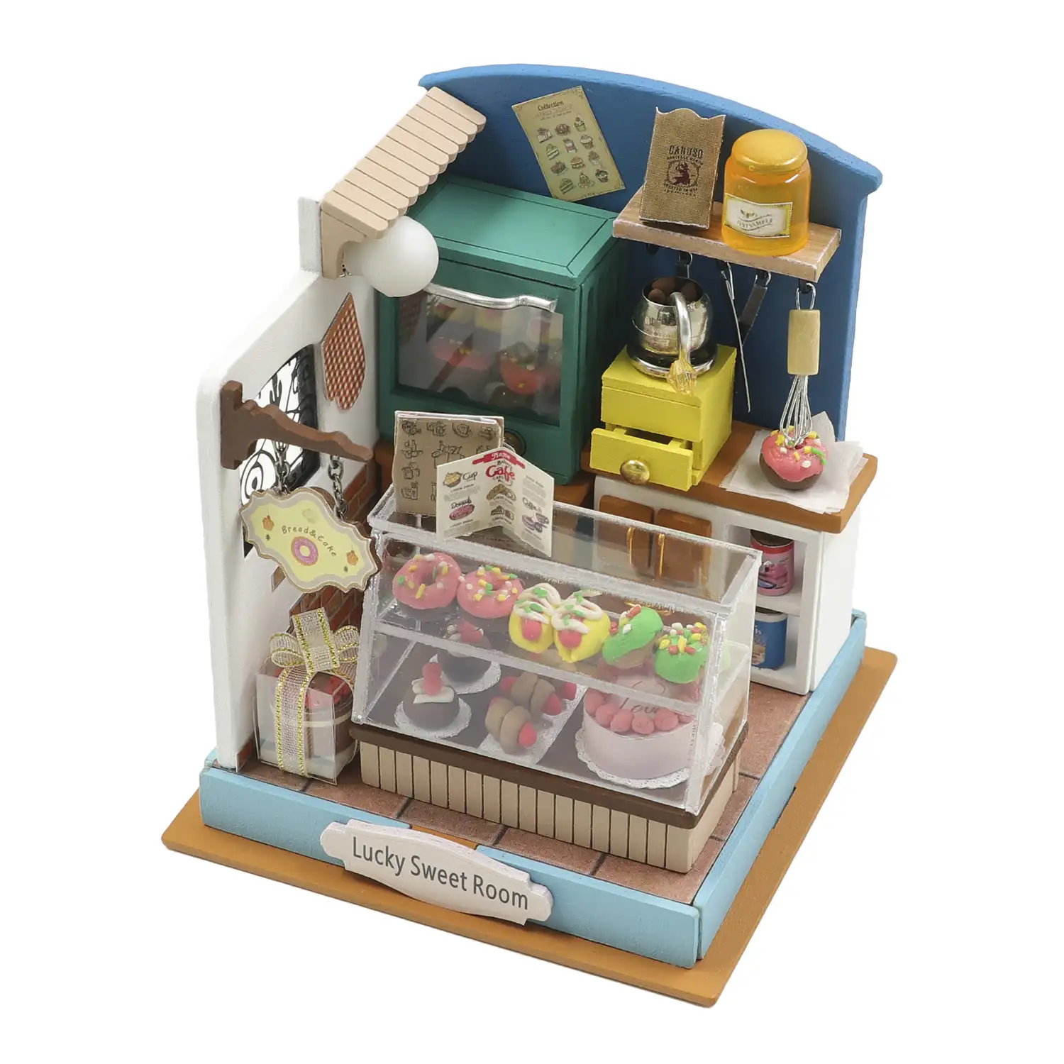 Pastelería de la suerte. Maqueta 3D realista con gran detalle y luces led.