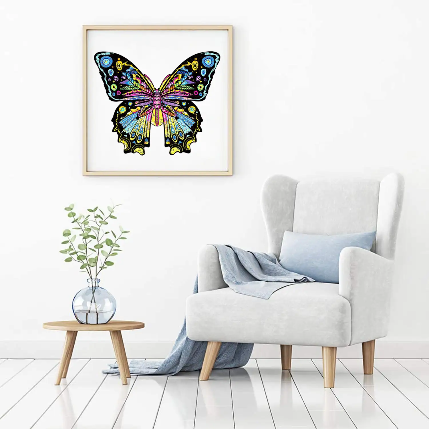 Puzle de Madera con diseño de Mariposa. 300 piezas.