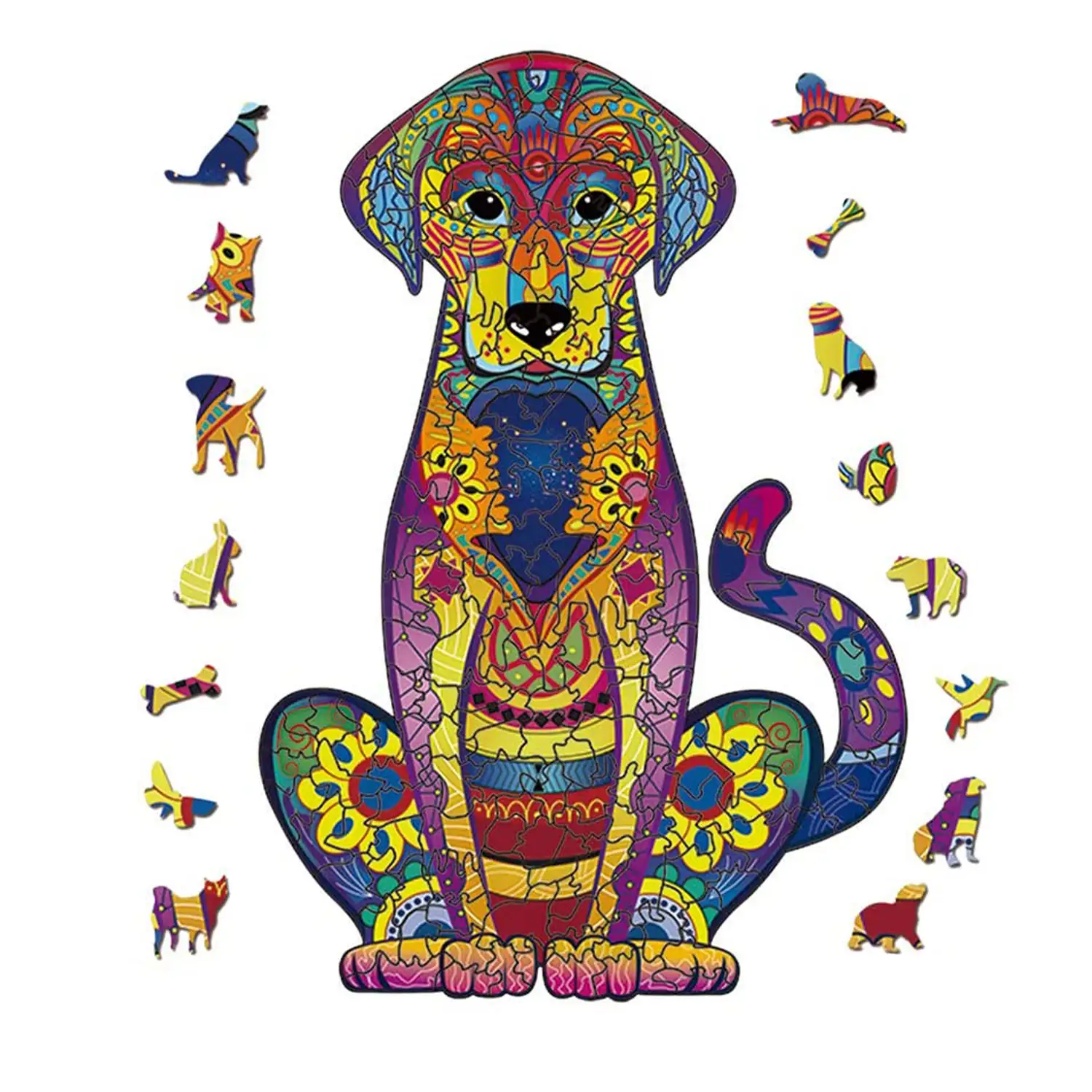 Puzle de Madera con diseño de Perro. 300 piezas.
