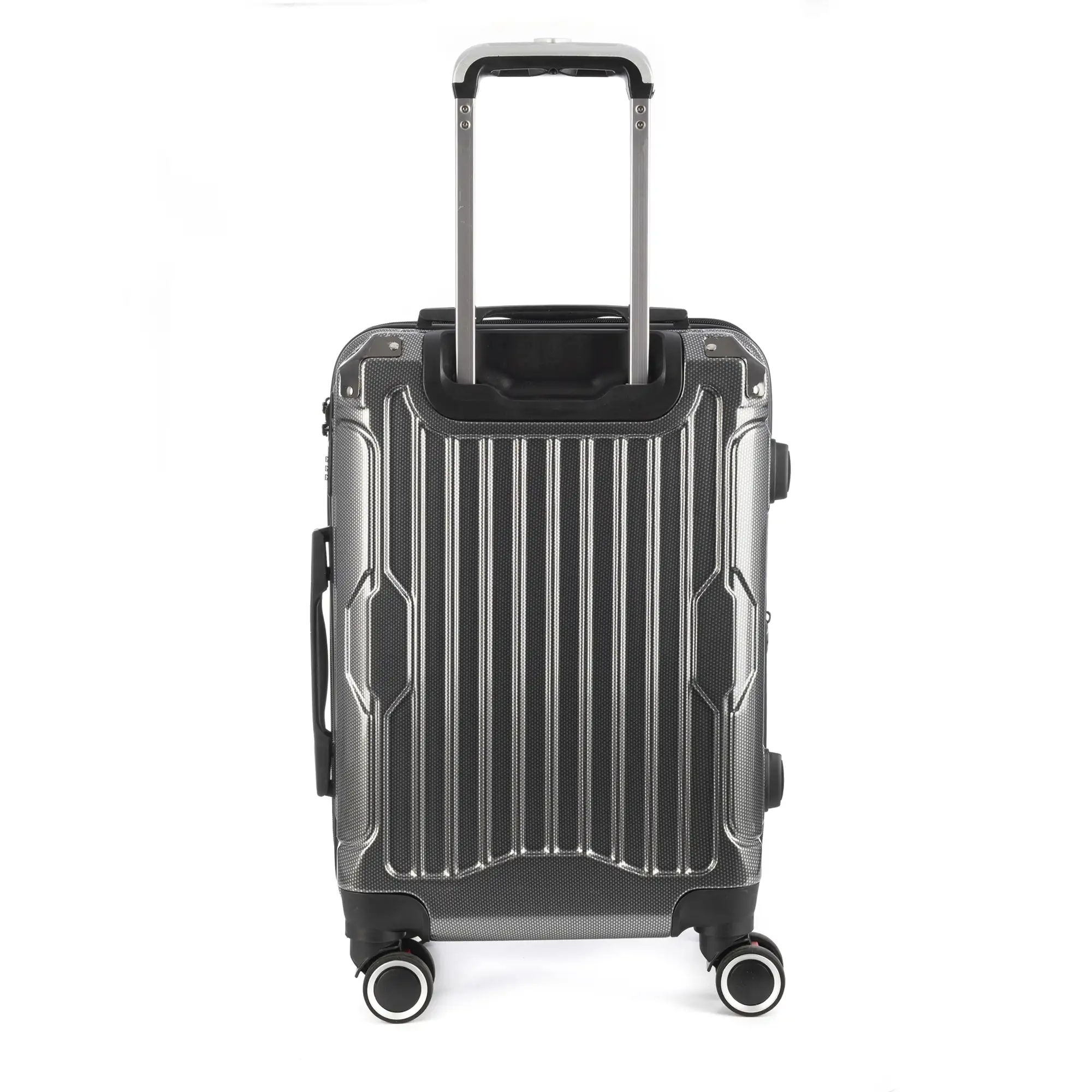 Maleta de cabina Trolley extensible en material ligero de ABS+PC de alta resistencia con esquinas reforzadas. Cerradura numérica TSA, 4 ruedas dobles extraíbles y giratorias 360°.
