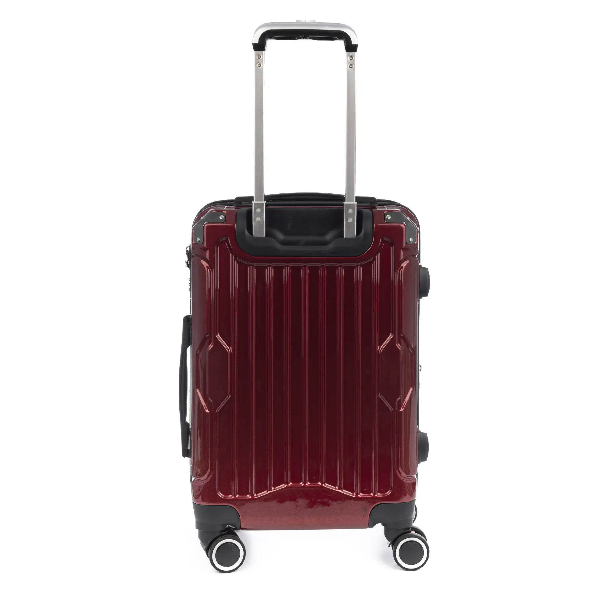 Maleta de cabina Trolley extensible en material ligero de ABS+PC de alta resistencia con esquinas reforzadas. Cerradura numérica TSA, 4 ruedas dobles extraíbles y giratorias 360°.
