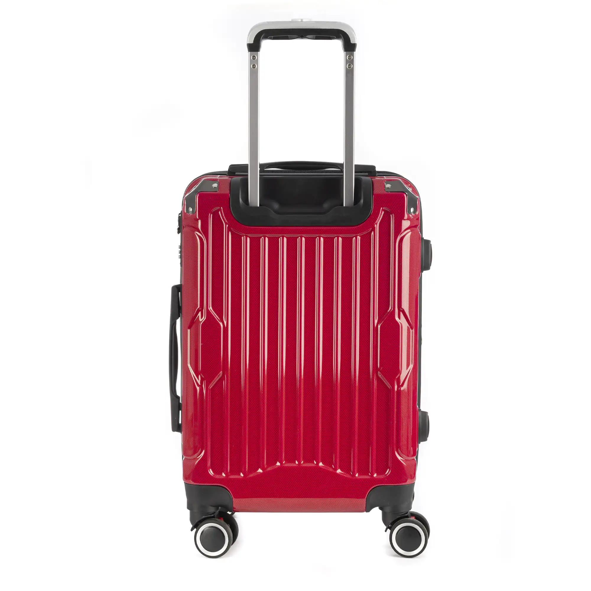 Maleta de cabina Trolley extensible en material ligero de ABS+PC de alta resistencia con esquinas reforzadas. Cerradura numérica TSA, 4 ruedas dobles extraíbles y giratorias 360°.
