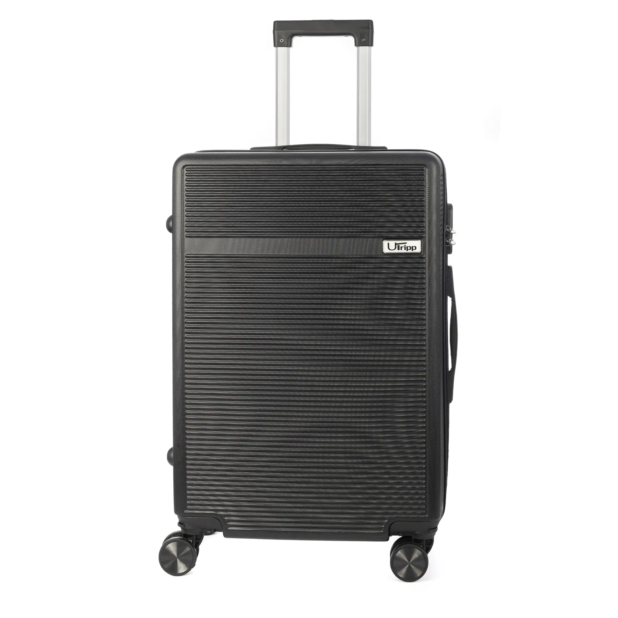 Maleta mediana trolley rígida ultraligera, de ABS de alta resistencia. Cerradura numérica y 4 ruedas dobles extraíbles y giratorias 360°. 