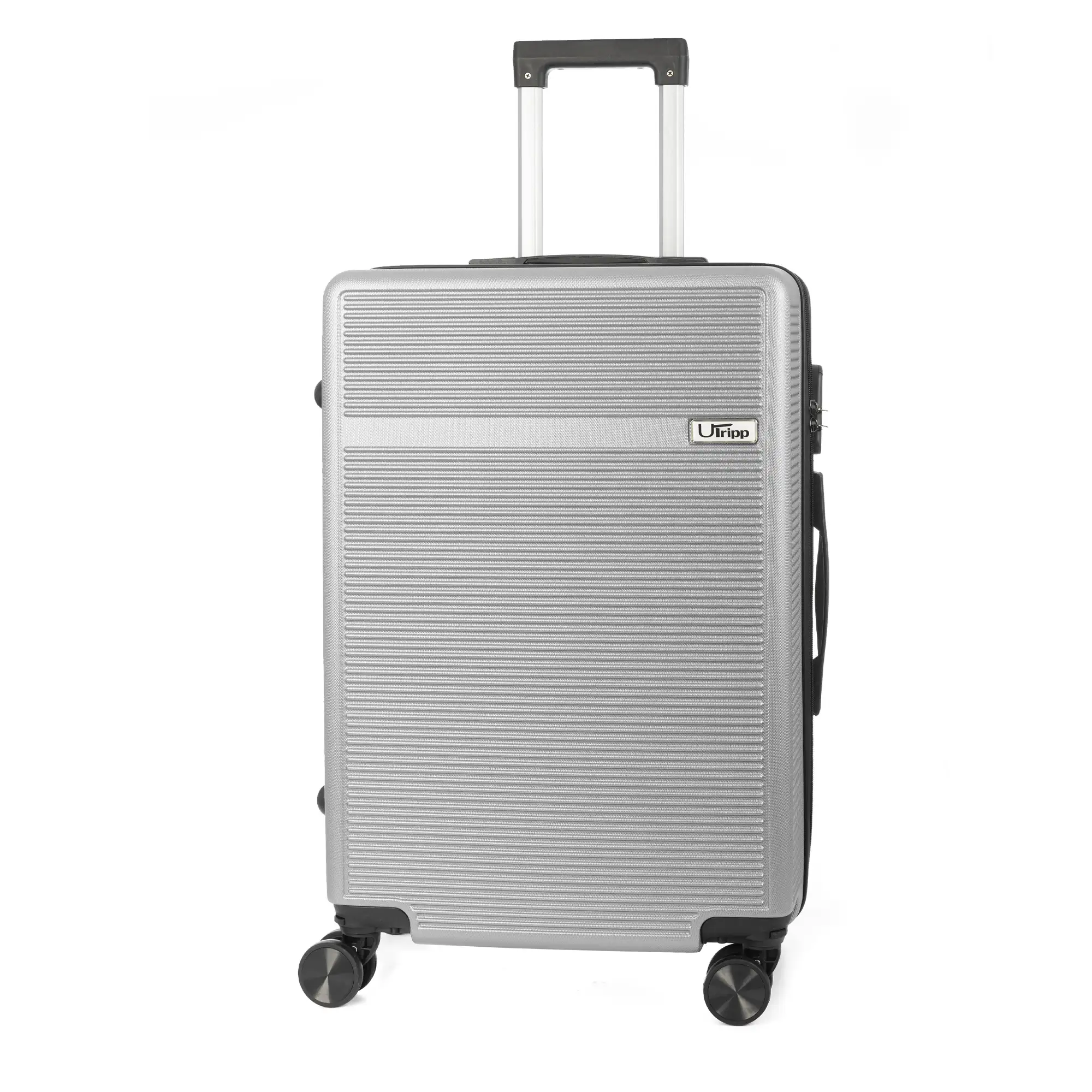 Maleta mediana trolley rígida ultraligera, de ABS de alta resistencia. Cerradura numérica y 4 ruedas dobles extraíbles y giratorias 360°. 