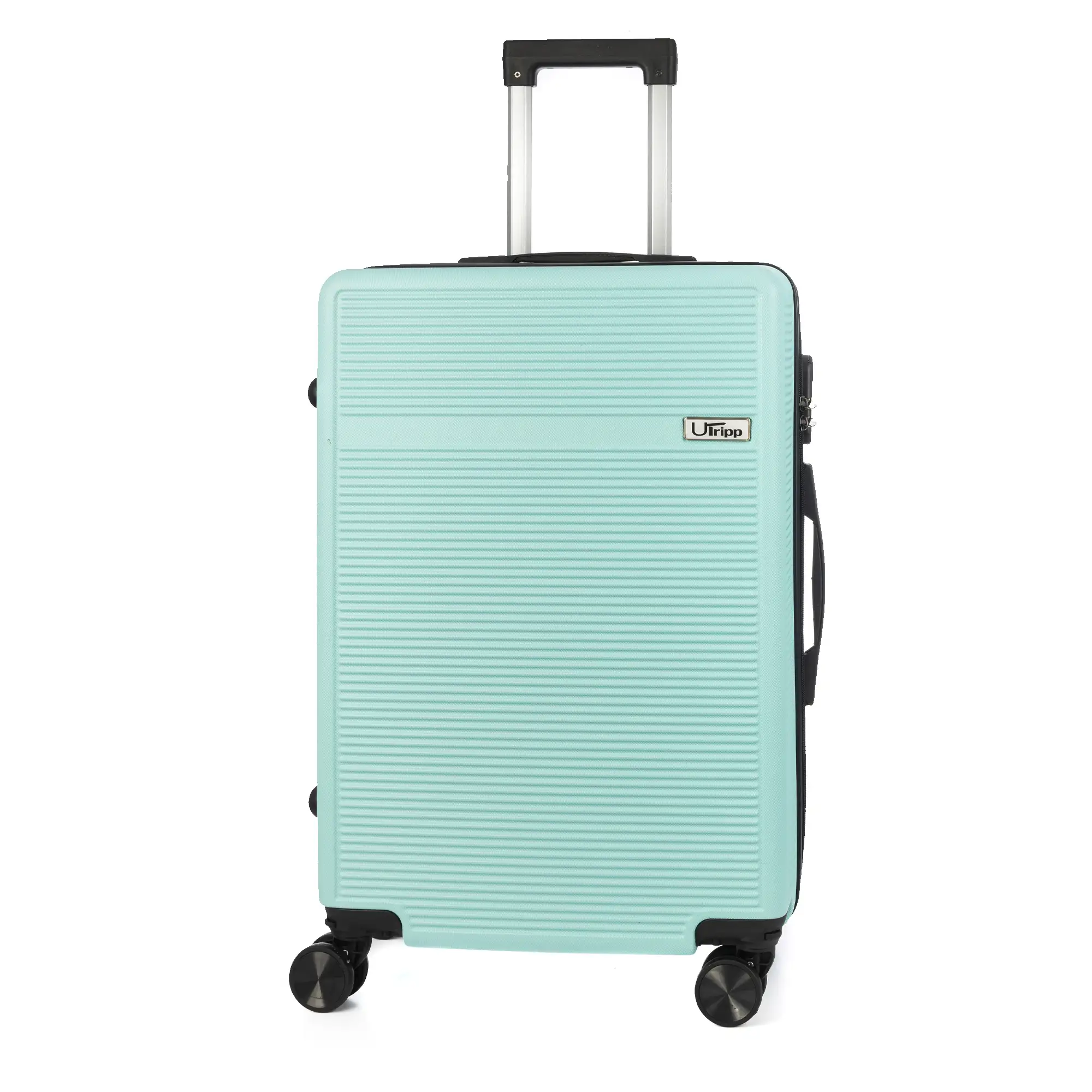 Maleta mediana trolley rígida ultraligera, de ABS de alta resistencia. Cerradura numérica y 4 ruedas dobles extraíbles y giratorias 360°. 