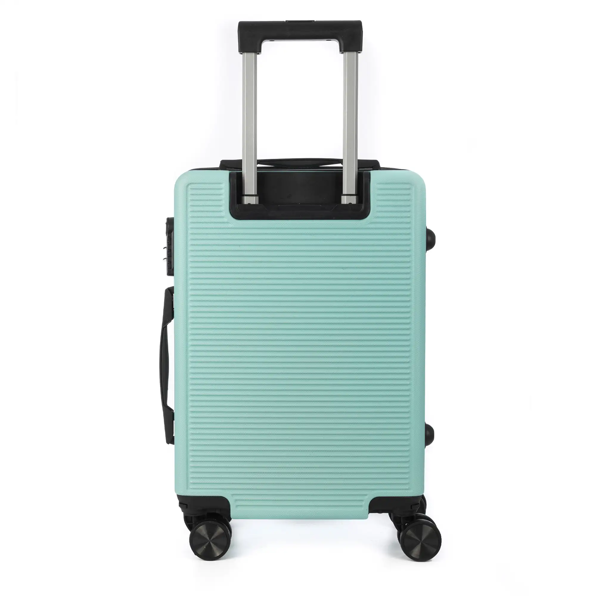 Juego de 3 maletas Trolley, en material ligero ABS de alta resistencia. Cerradura numérica y 4 ruedas dobles extraíbles y giratorias 360°.