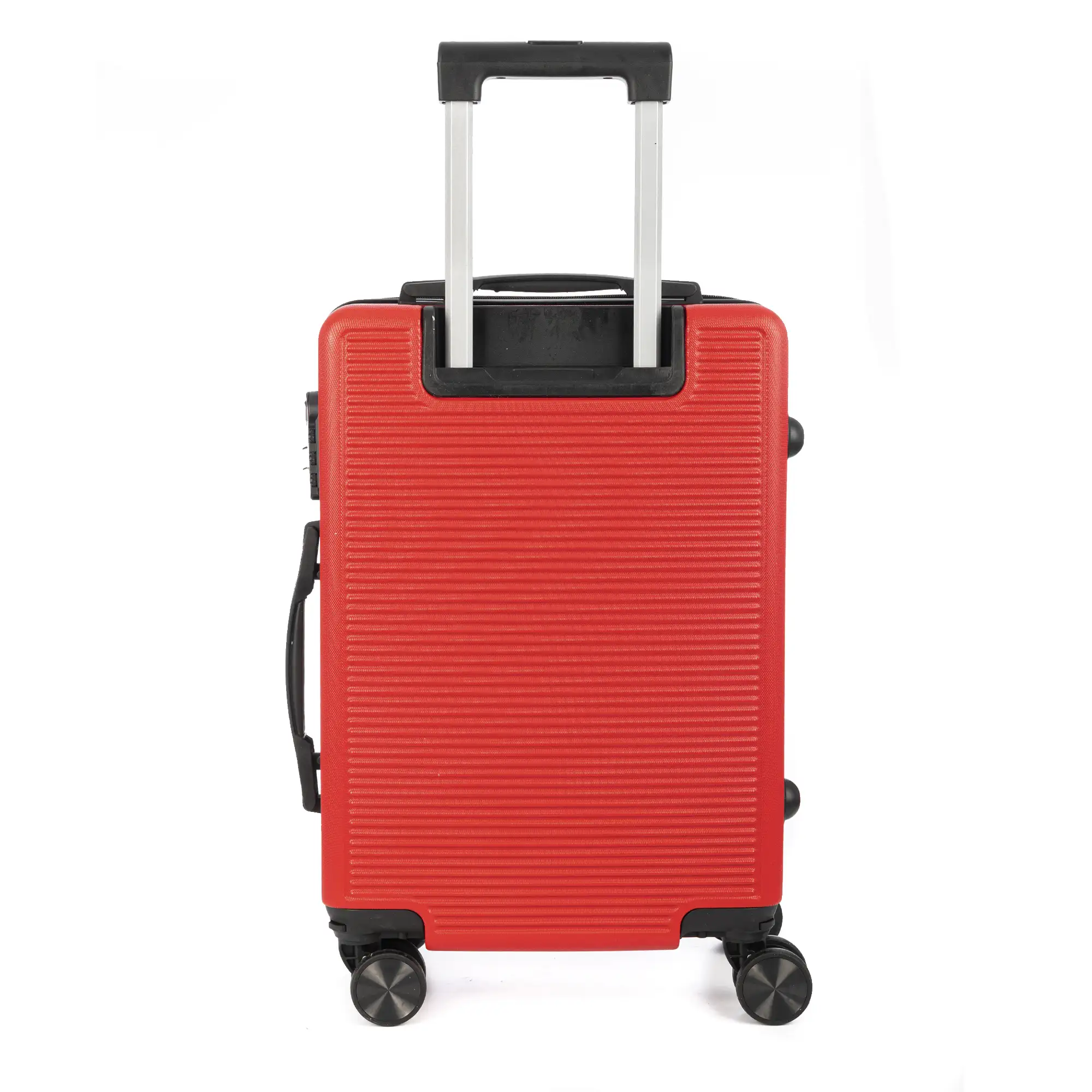 Juego de 3 maletas Trolley, en material ligero ABS de alta resistencia. Cerradura numérica y 4 ruedas dobles extraíbles y giratorias 360°.