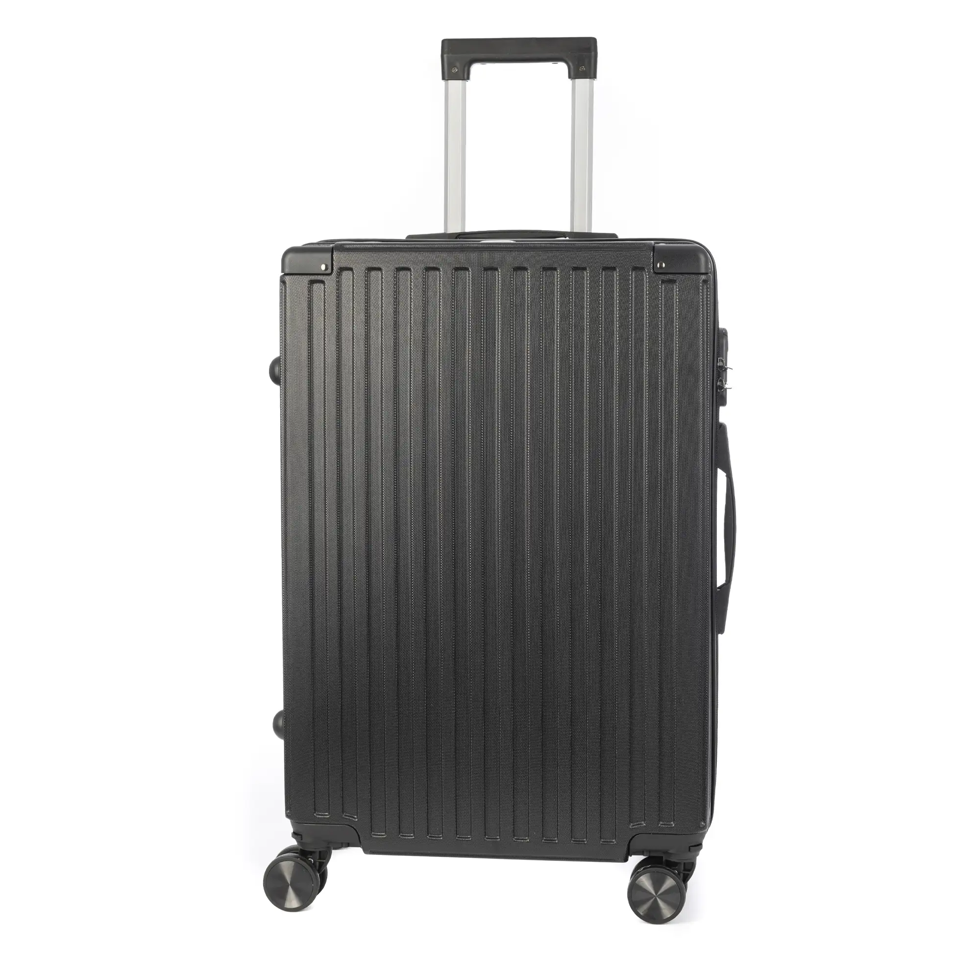 Maleta mediana trolley rígida ultraligera, de ABS de alta resistencia con esquinas reforzadas. Cerradura numérica y 4 ruedas dobles extraíbles y giratorias 360°. 