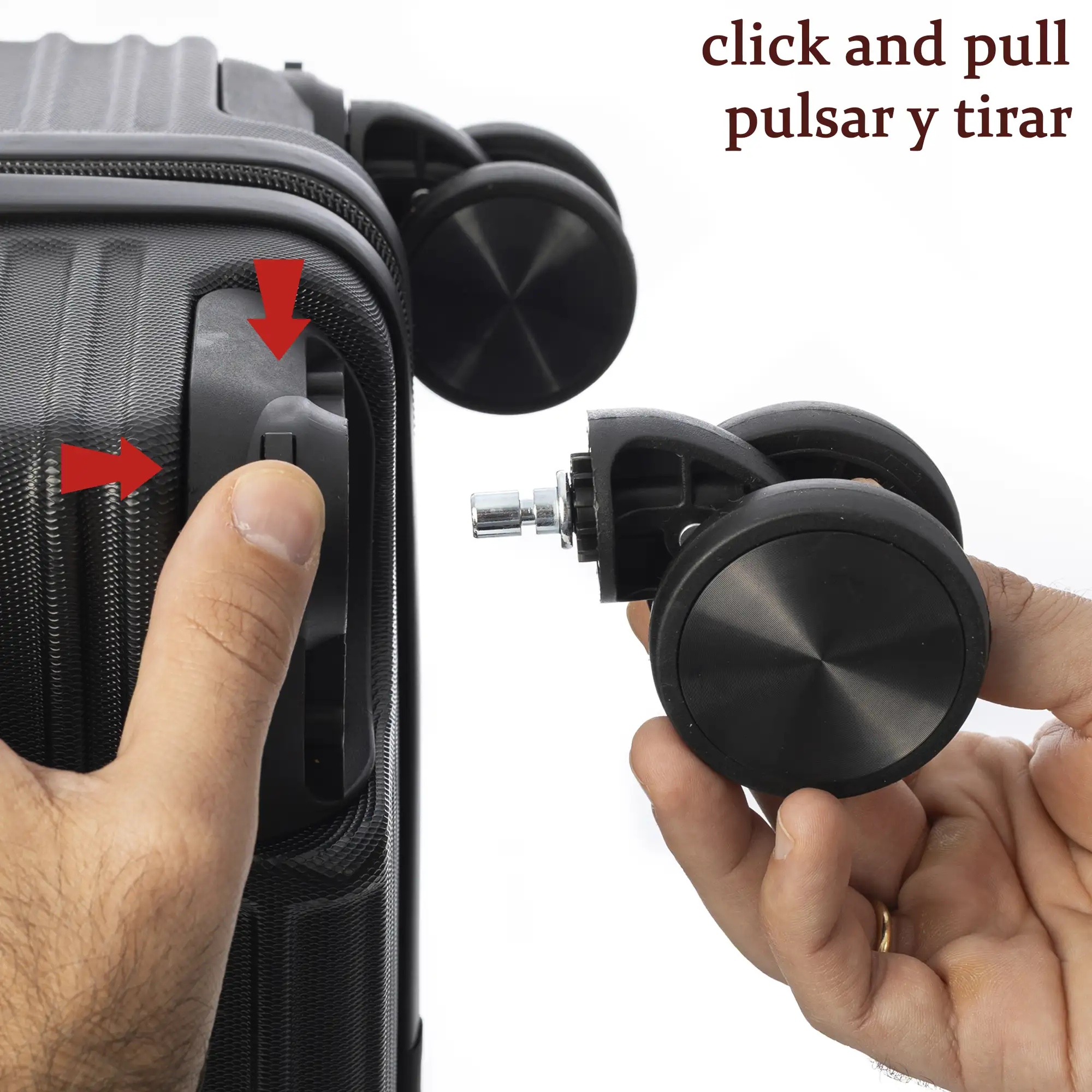 Juego de 3 maletas Trolley, en material ligero ABS de alta resistencia con esquinas reforzadas. Cerradura numérica y 4 ruedas dobles extraíbles y giratorias 360°.