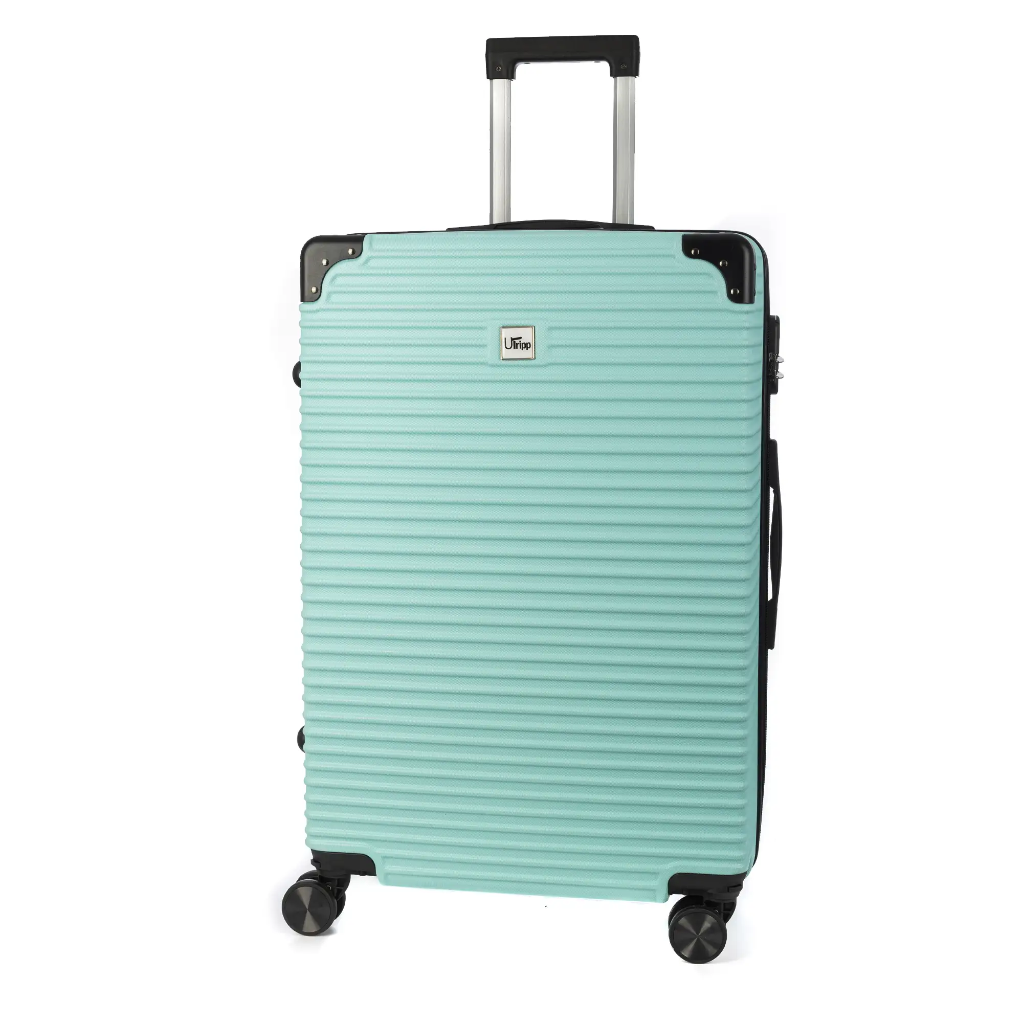 Maleta mediana trolley rígida ultraligera, de ABS de alta resistencia con esquinas reforzadas. Cerradura numérica y 4 ruedas dobles extraíbles y giratorias 360°. 