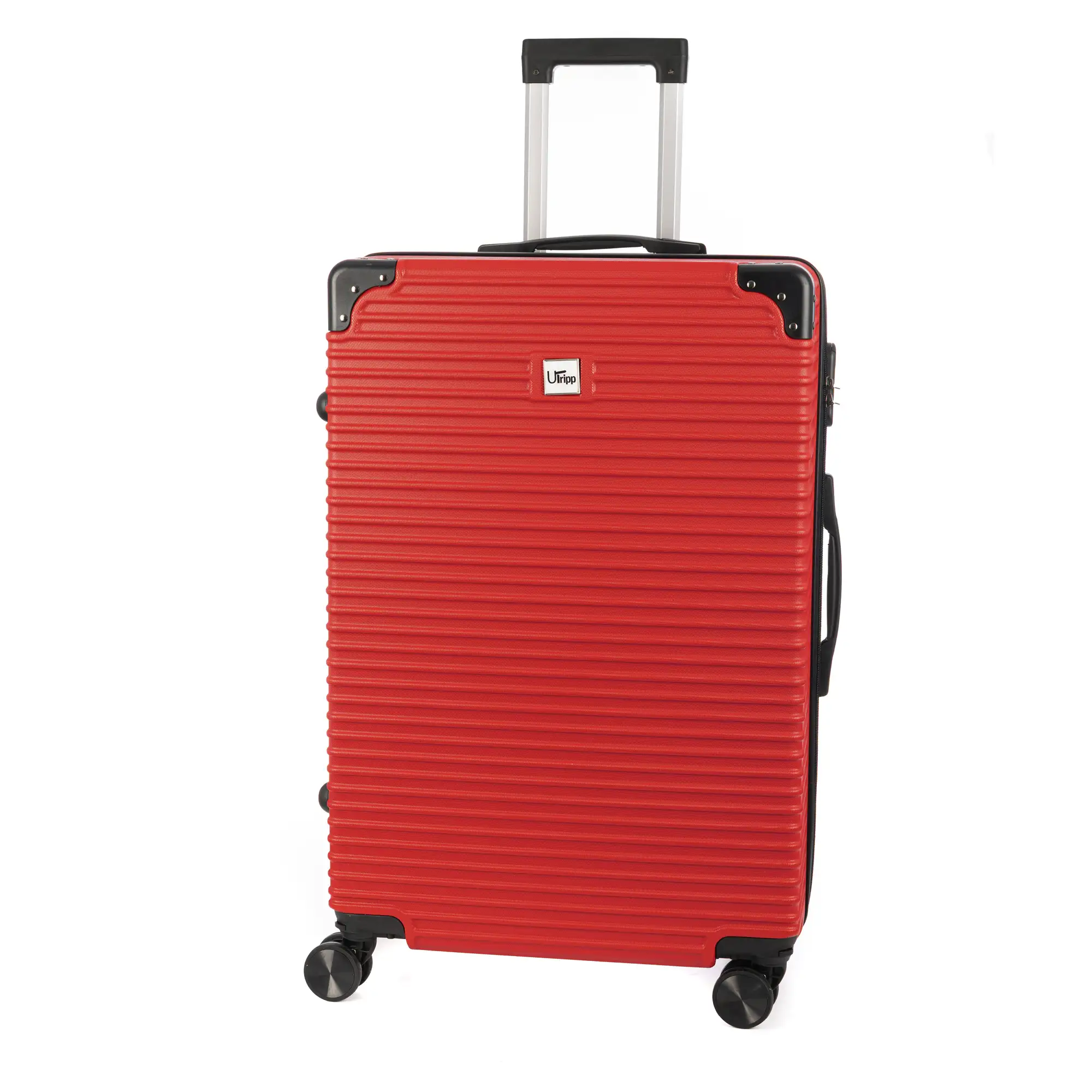 Maleta mediana trolley rígida ultraligera, de ABS de alta resistencia con esquinas reforzadas. Cerradura numérica y 4 ruedas dobles extraíbles y giratorias 360°. 