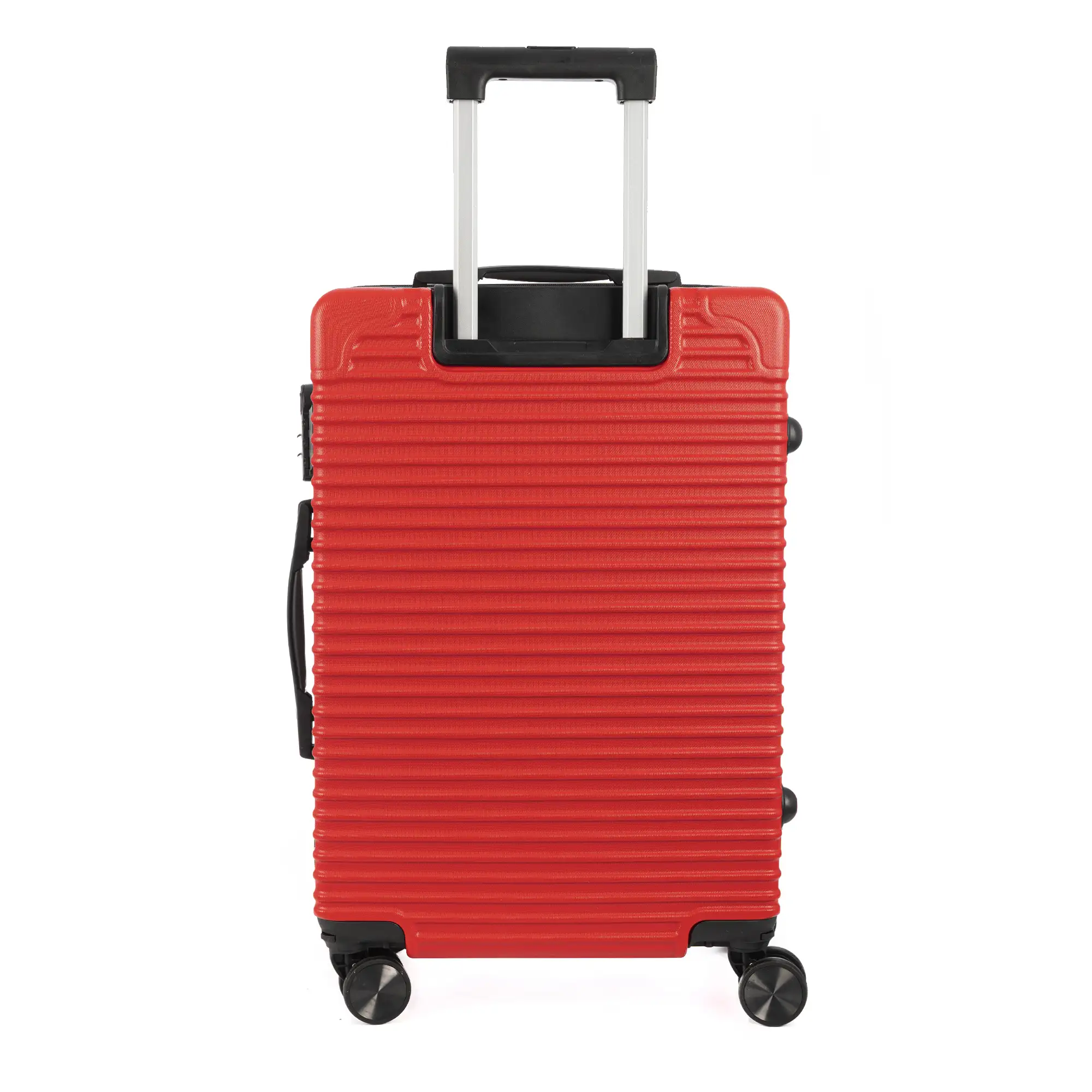 Maleta mediana trolley rígida ultraligera, de ABS de alta resistencia con esquinas reforzadas. Cerradura numérica y 4 ruedas dobles extraíbles y giratorias 360°. 