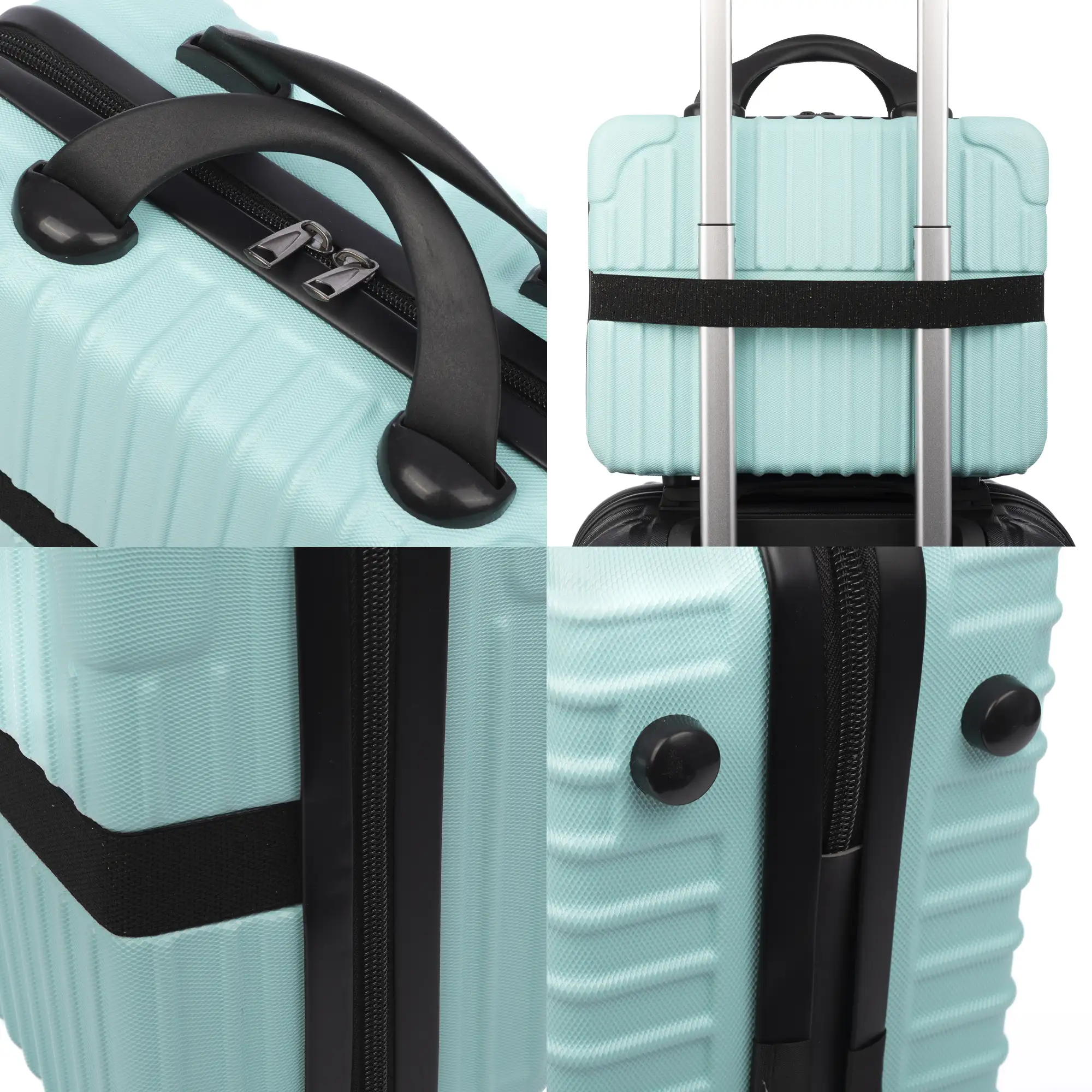 Neceser rígido ultraligero de ABS. Adaptable a trolley. 12 pulgadas.
