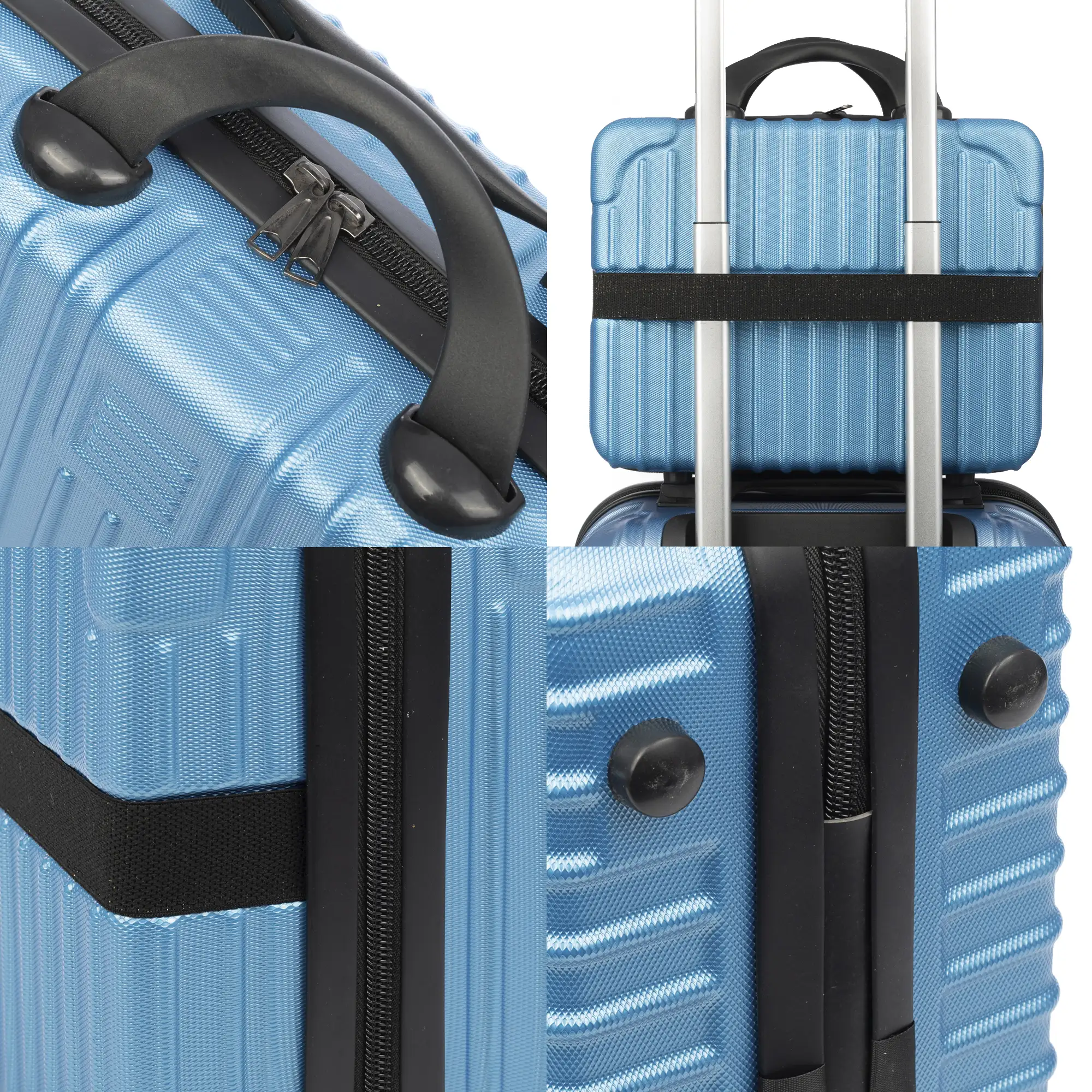 Neceser rígido ultraligero de ABS. Adaptable a trolley. 12 pulgadas.