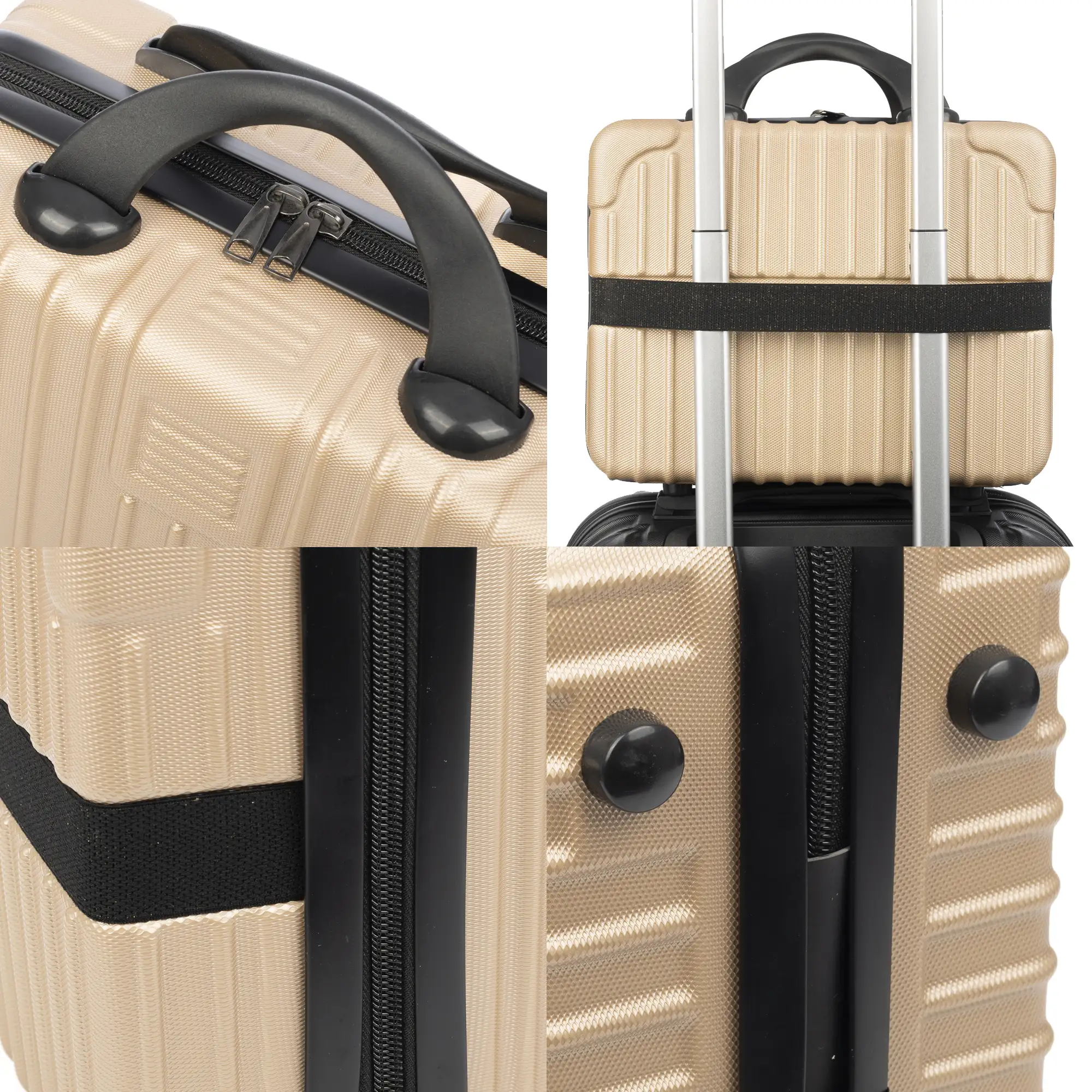 Neceser rígido ultraligero de ABS. Adaptable a trolley. 12 pulgadas.