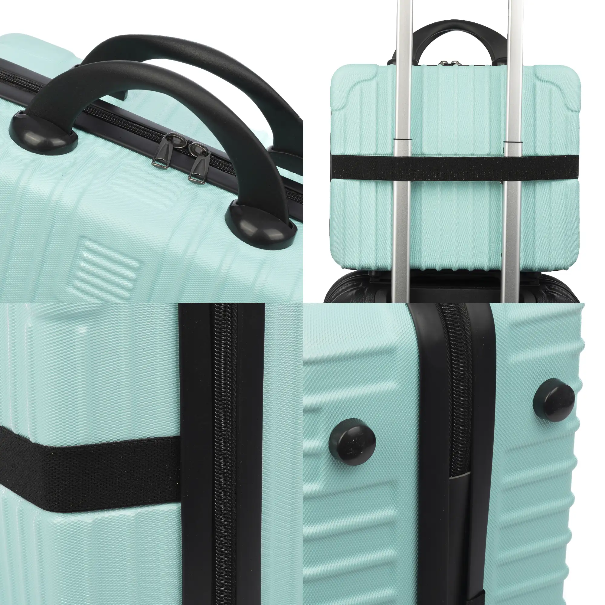 Neceser rígido ultraligero de ABS. Adaptable a trolley. 14 pulgadas.