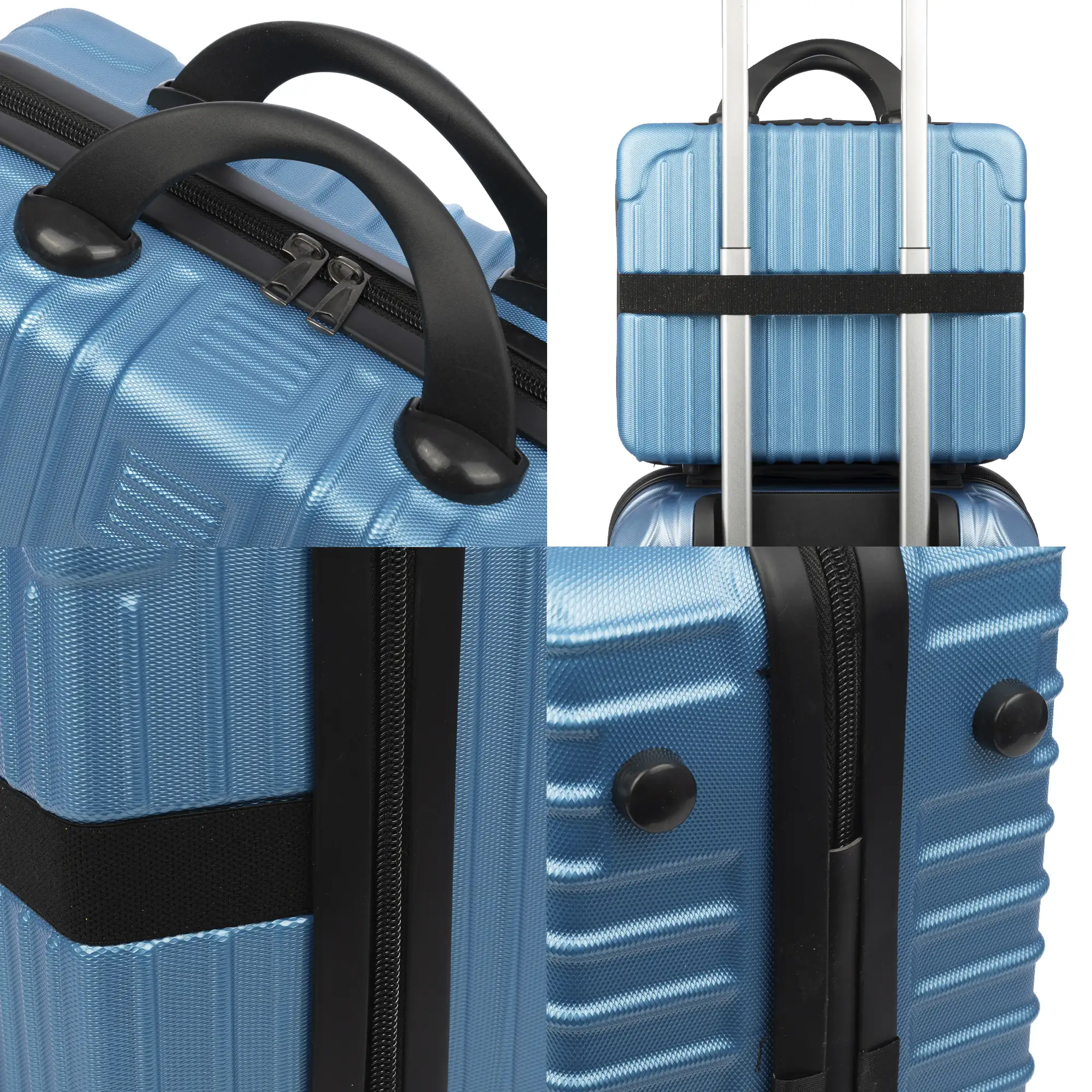 Neceser rígido ultraligero de ABS. Adaptable a trolley. 14 pulgadas.