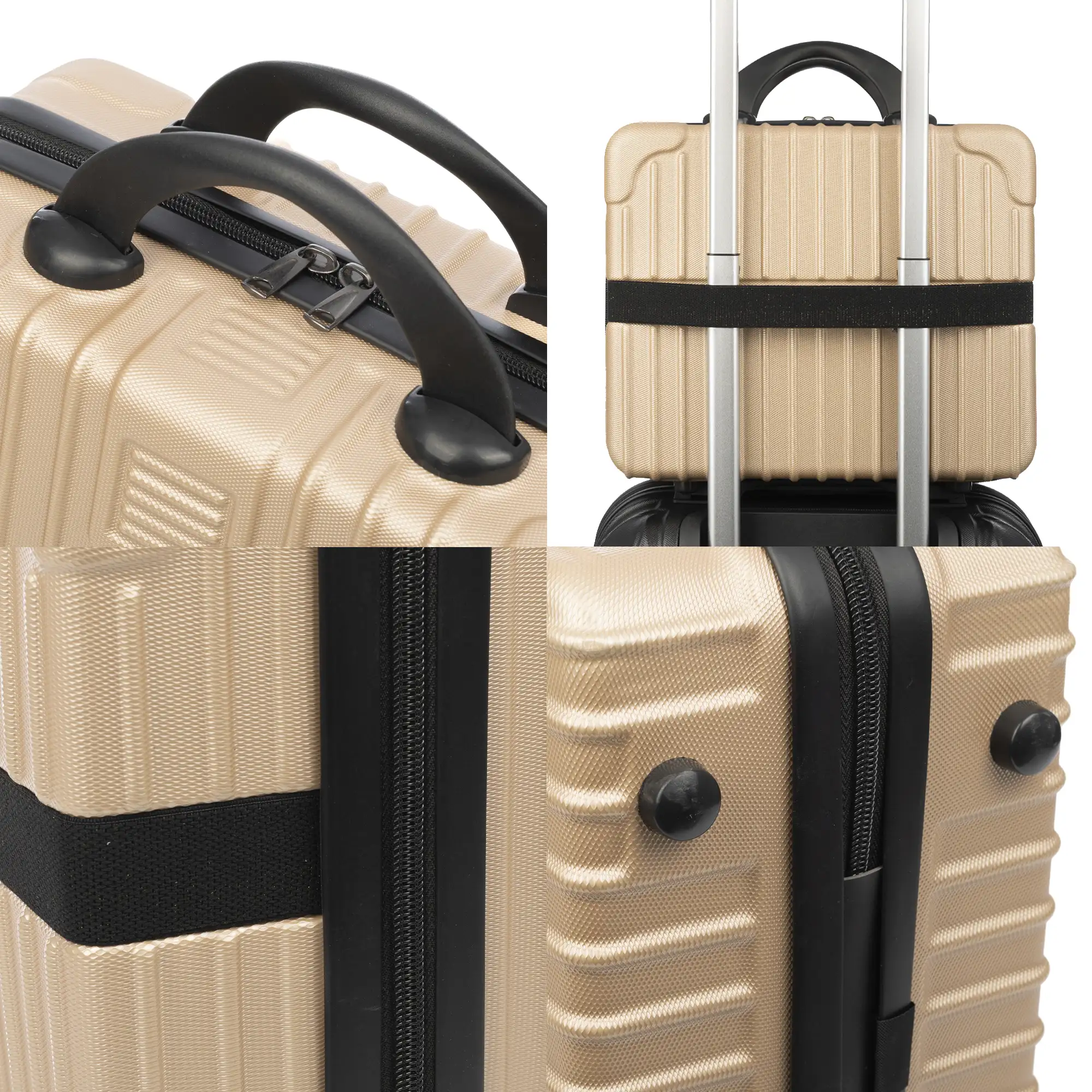 Neceser rígido ultraligero de ABS. Adaptable a trolley. 14 pulgadas.