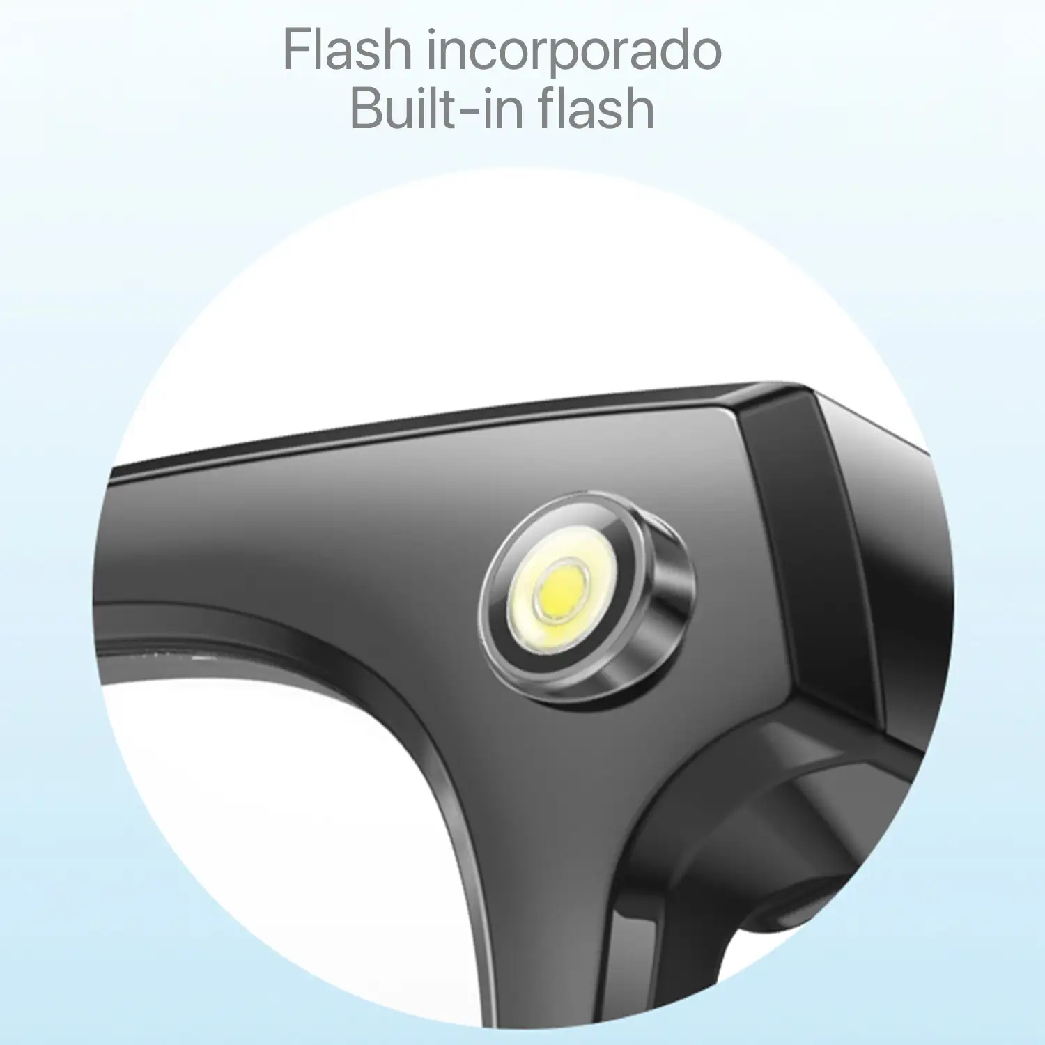 Gafas inteligentes GS380, con cámara, control de música, asistente de voz, cambio de color automático.