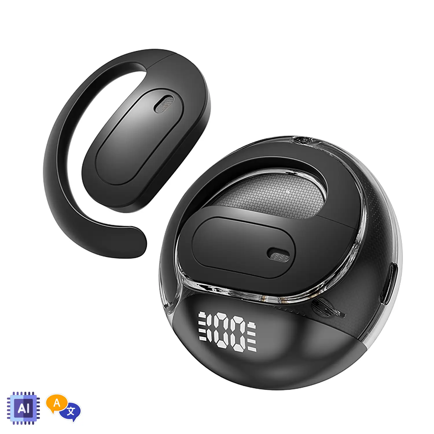 M112 Auriculares Bluetooth 5.4. Sonido panorámico ACS con traductor AI.
