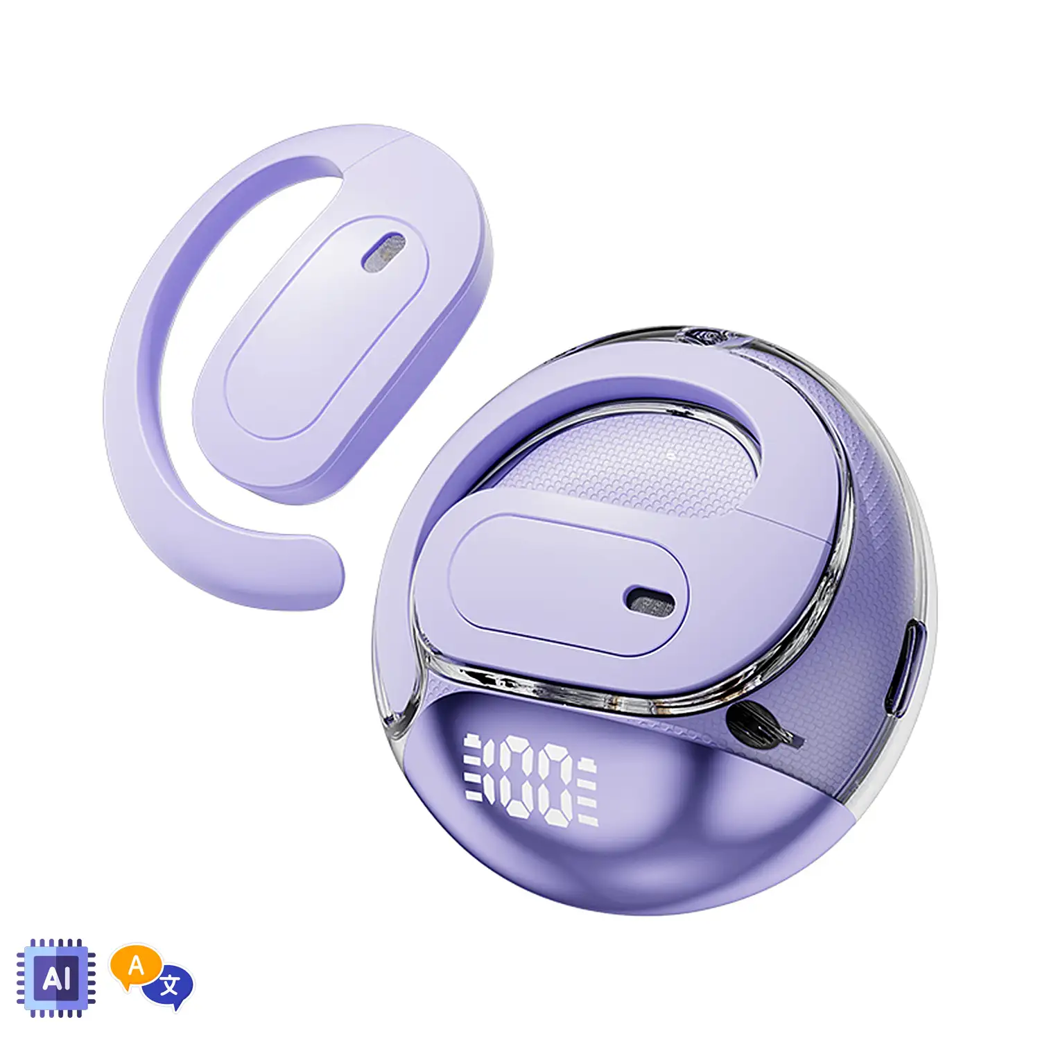M112 Auriculares Bluetooth 5.4. Sonido panorámico ACS con traductor AI.