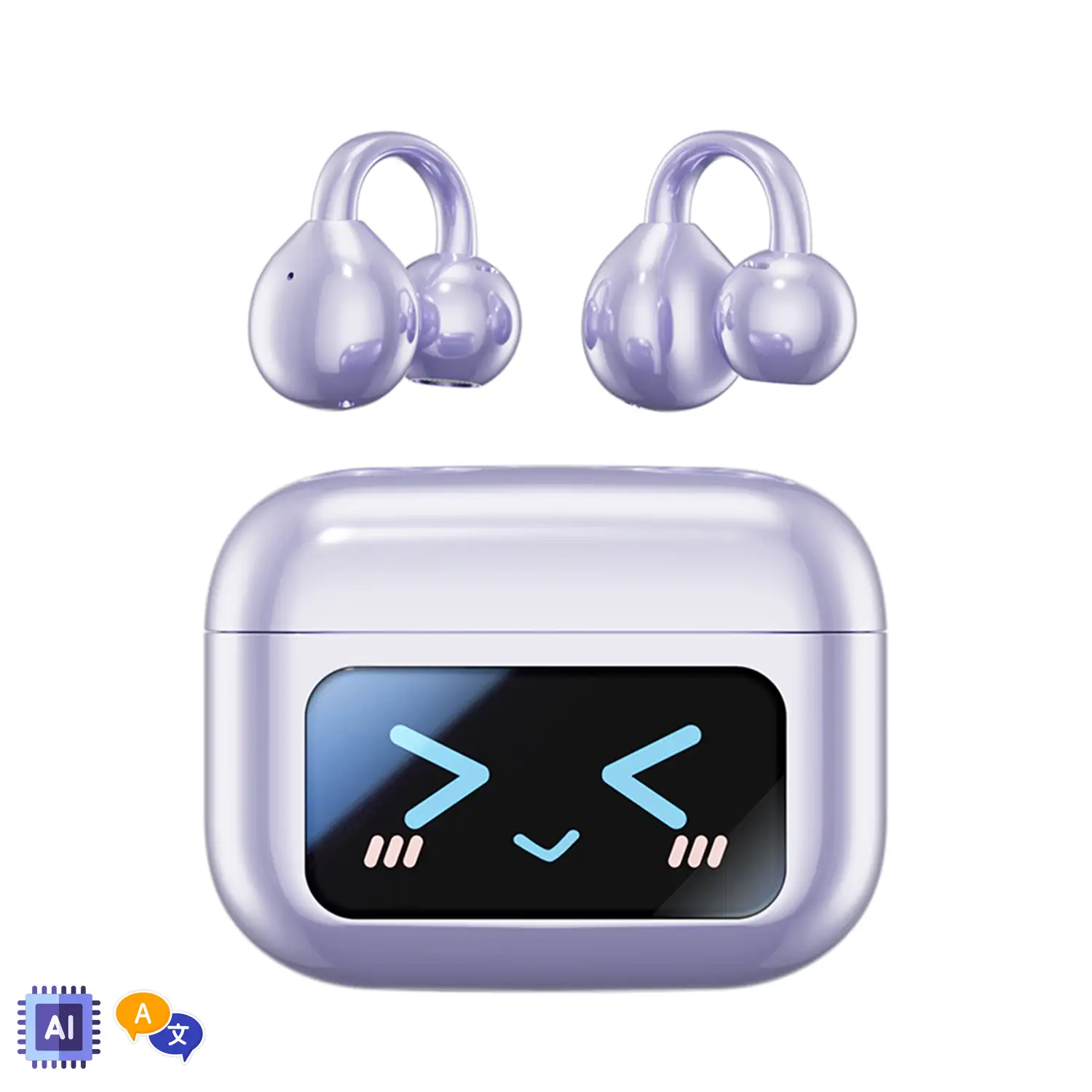 M100 Auriculares Bluetooth 5.4 Aitranslate con sonido ACS 360º, sonido direccional. Reducción ruido. Traductor AI.