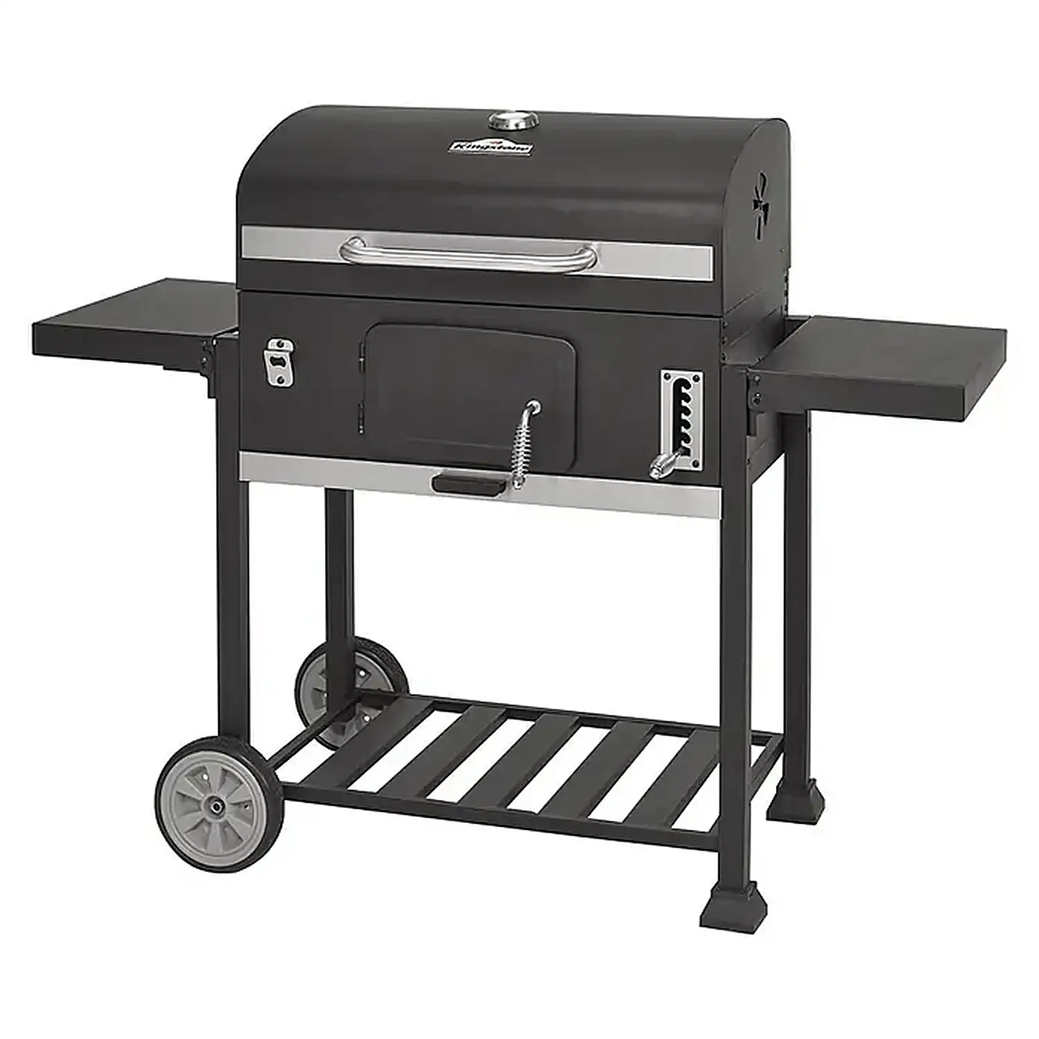 Barbacoa portatil de hierro XXL con bandeja de brasas con altura regulable y 4 grills.