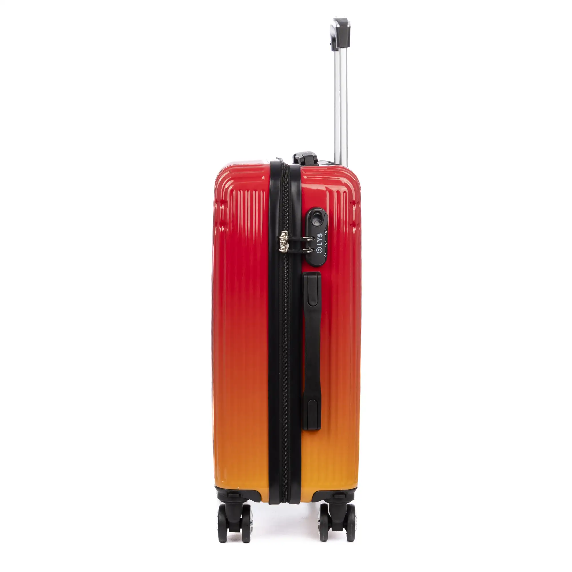 Maleta de cabina trolley de PP resistente a la rotura. Cerradura numérica, 4 ruedas dobles extraíbles y giratorias 360°.