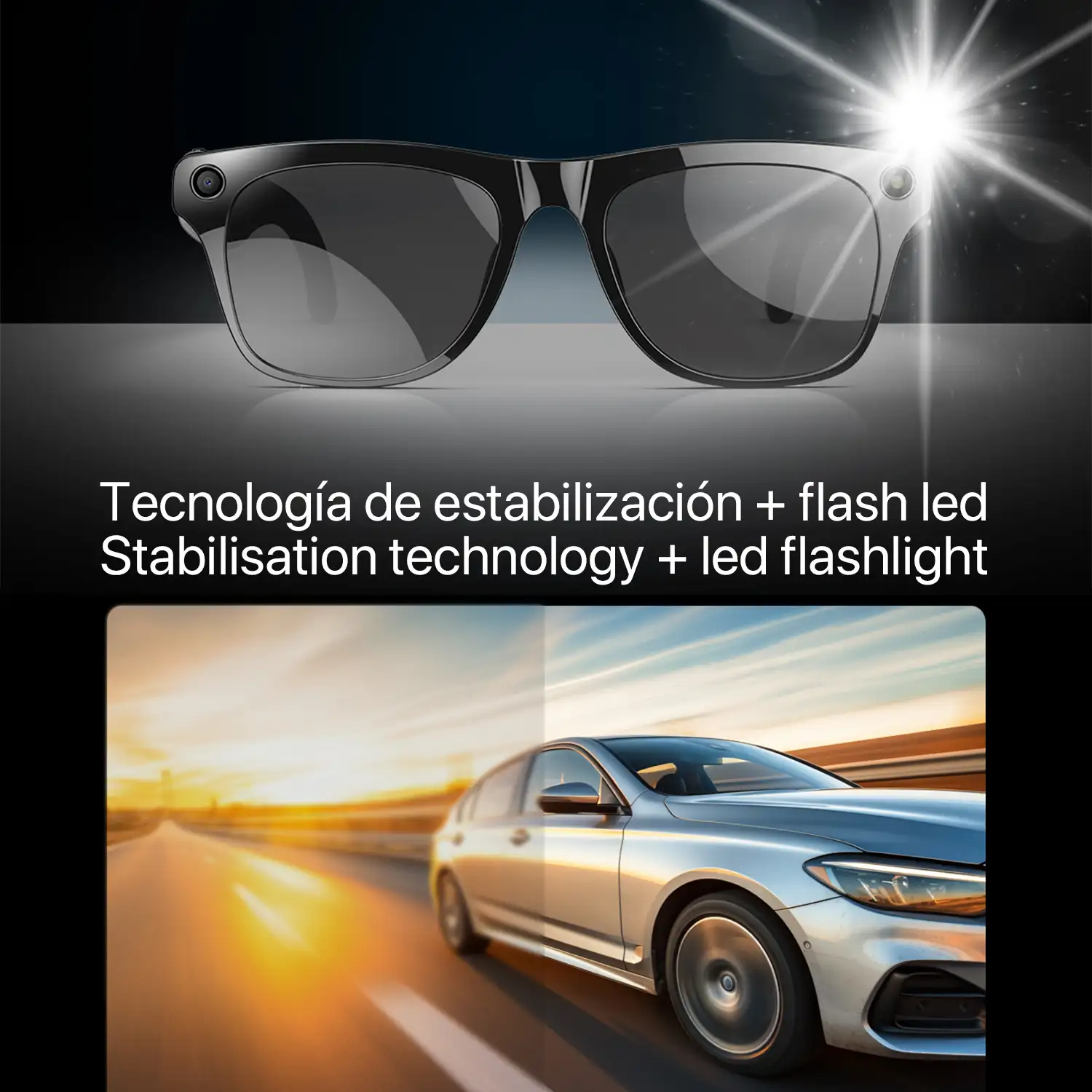Gafas inteligentes XK OEN, cámara integrada, control de música, inteligencia artificial, traducción de idiomas en tiempo real.