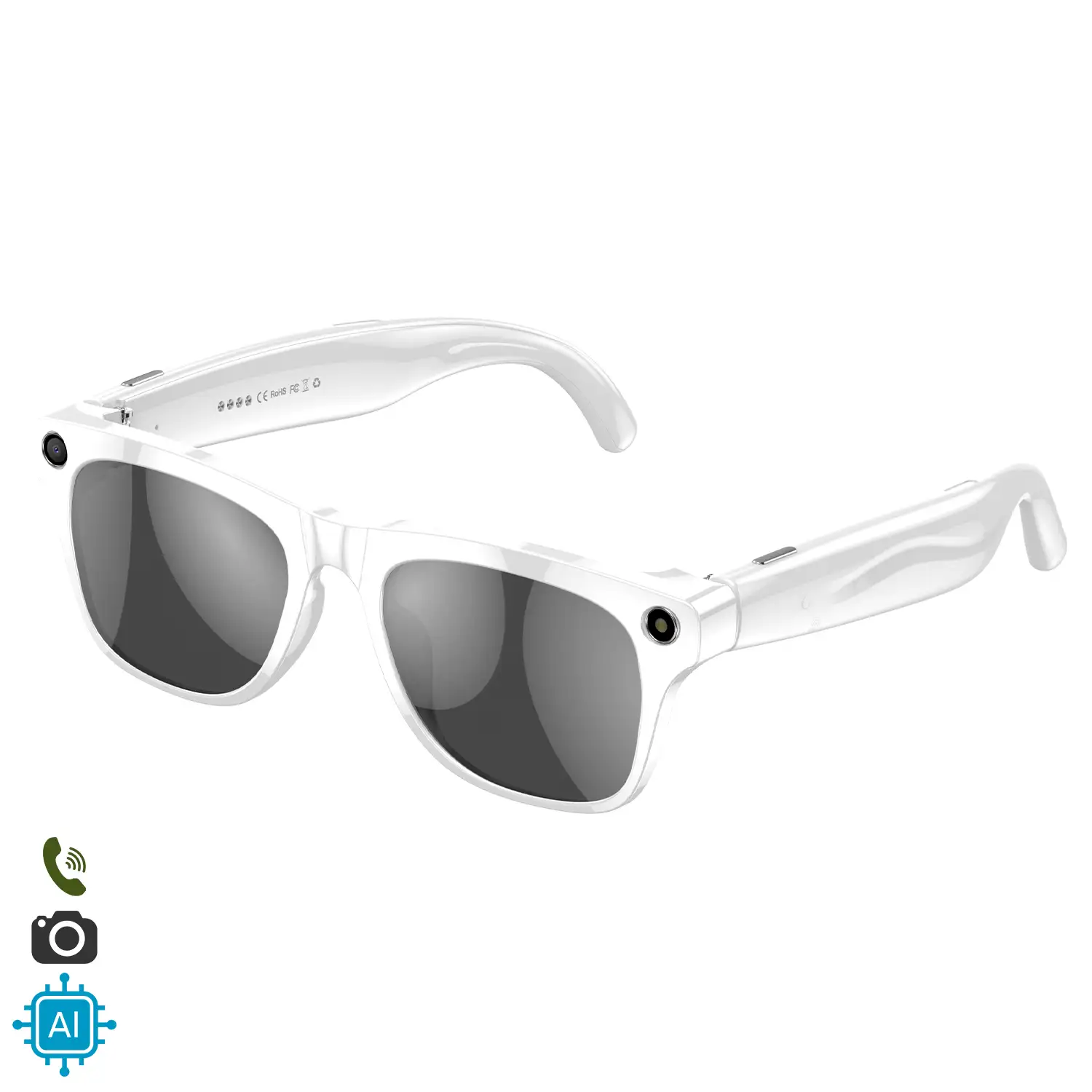 Gafas inteligentes XK OEN, cámara integrada, control de música, inteligencia artificial, traducción de idiomas en tiempo real.