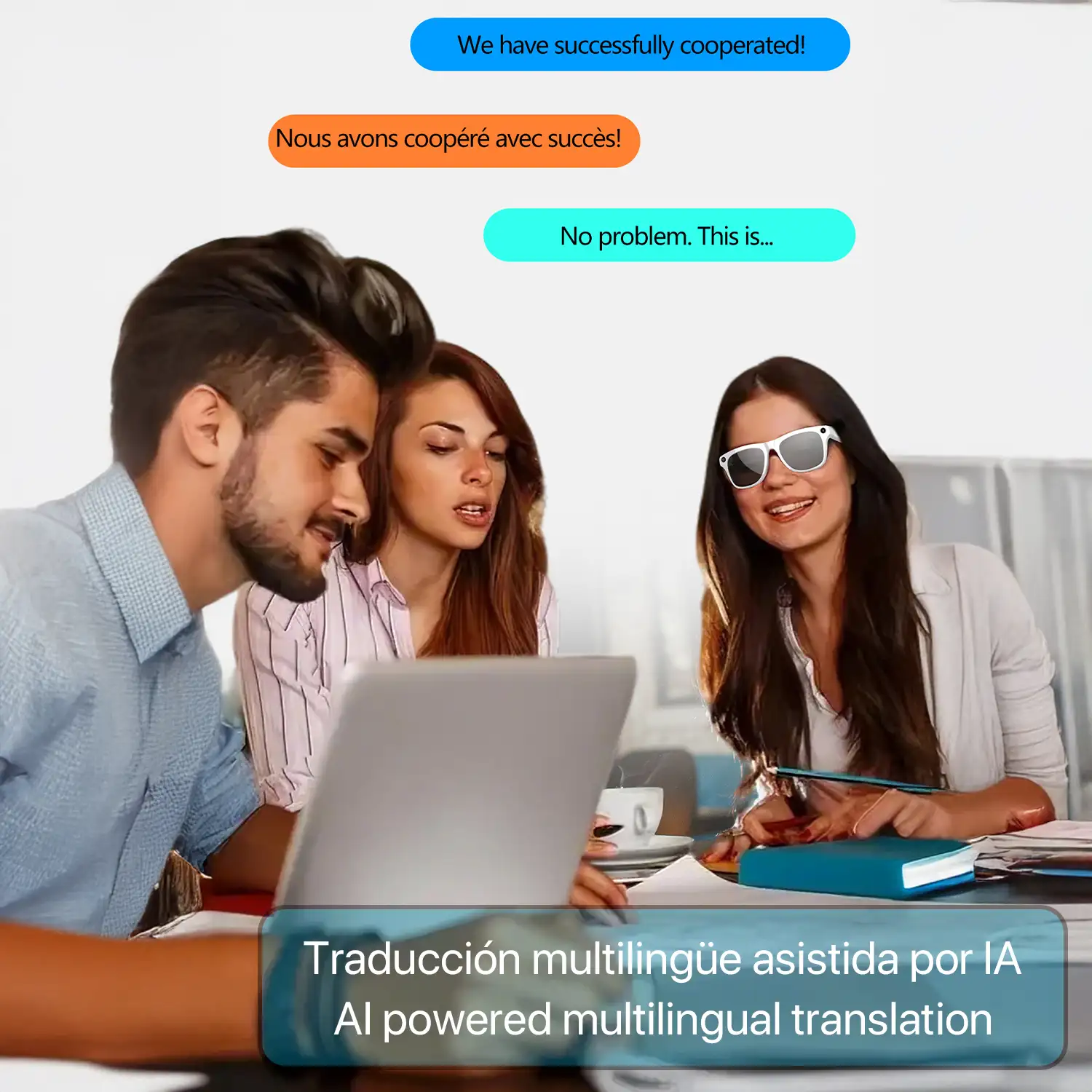 Gafas inteligentes XK OEN, cámara integrada, control de música, inteligencia artificial, traducción de idiomas en tiempo real.