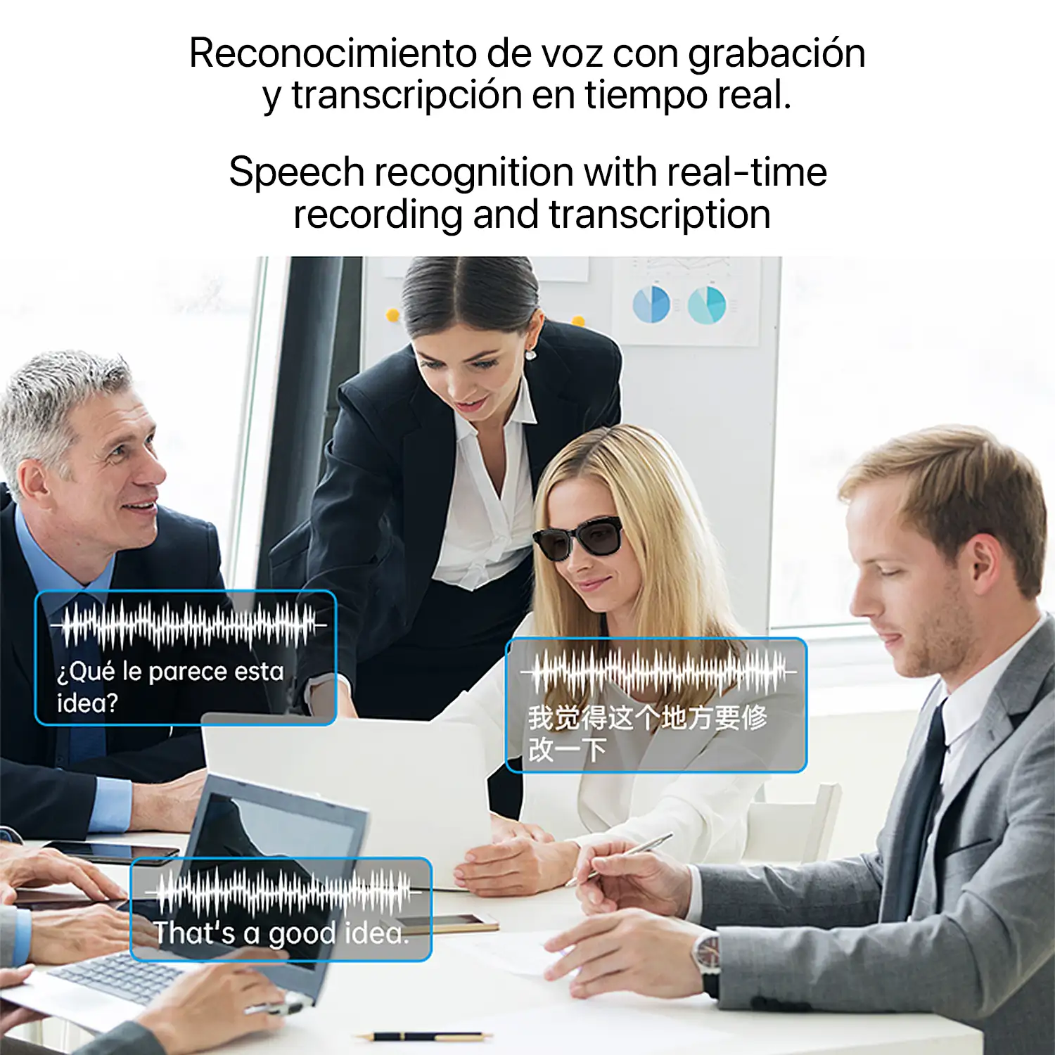 Gafas inteligentes XK OEN, cámara integrada, control de música, inteligencia artificial, traducción de idiomas en tiempo real.