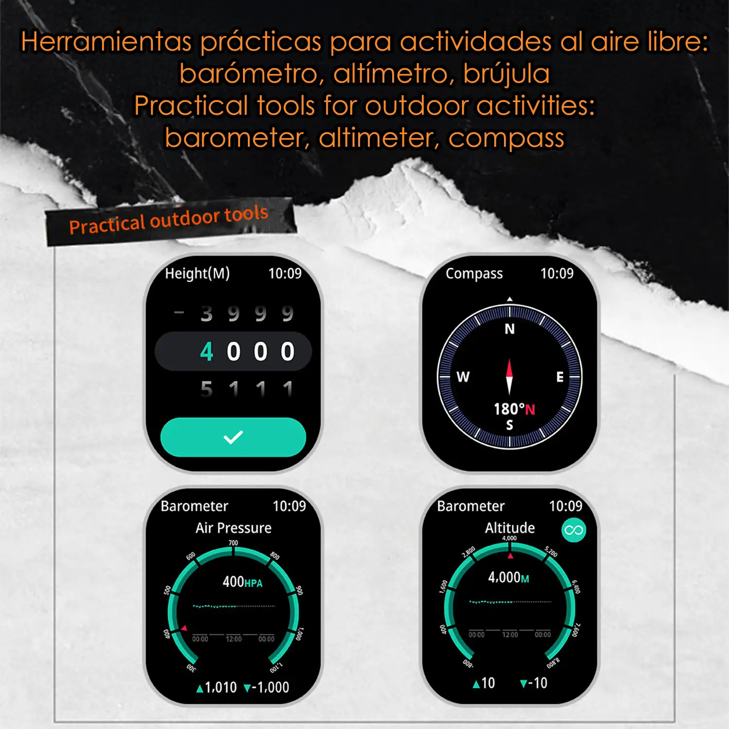 Smartwatch KR92 con llamadas BT, GPS, herramientas de exploración, monitor cardiaco, ChatGPT y + de 100 modos deportivos.
