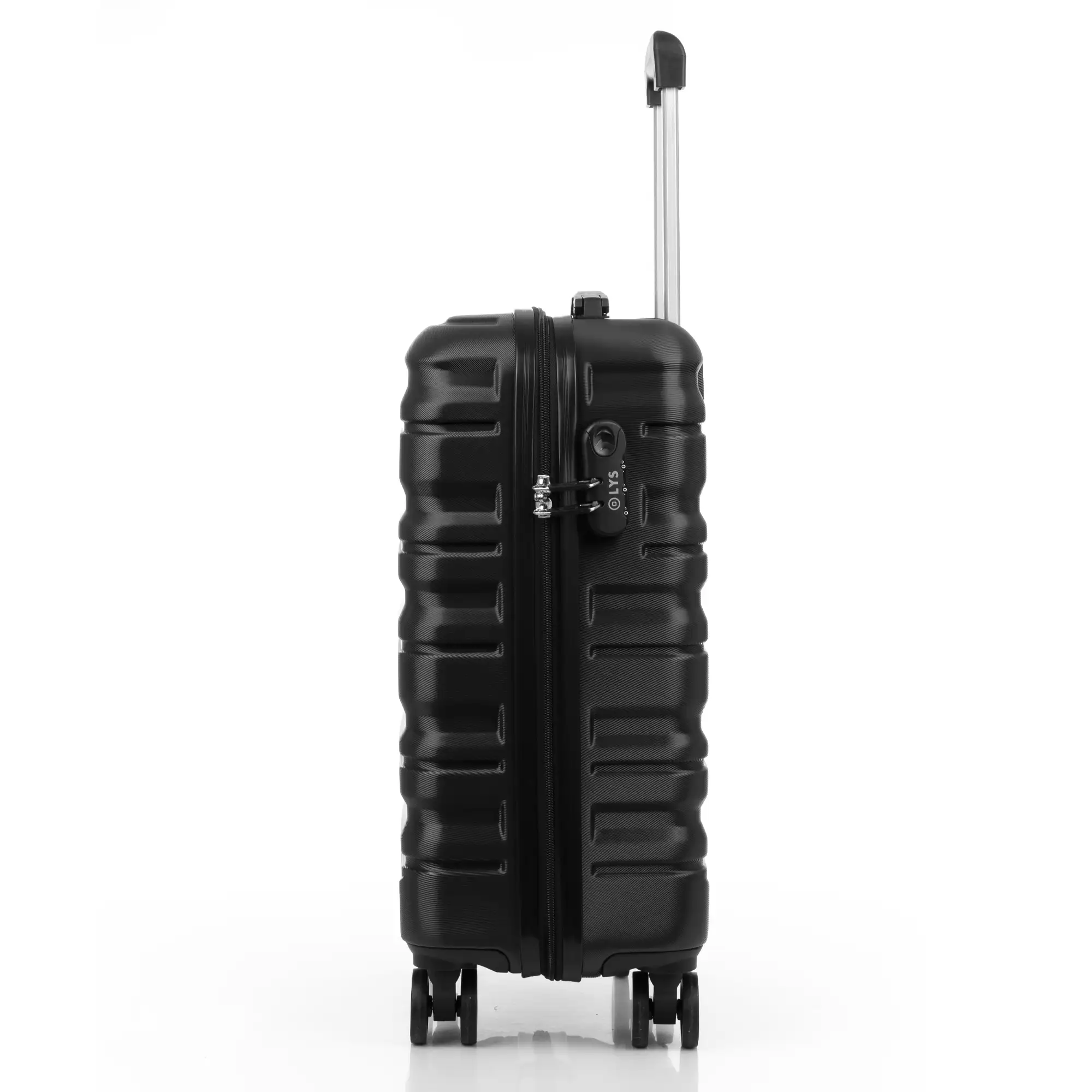Juego de 3 maletas Trolley, en material ligero ABS de alta resistencia. Cerradura numérica y 4 ruedas giratorias 360° extraíbles en la maleta grande.