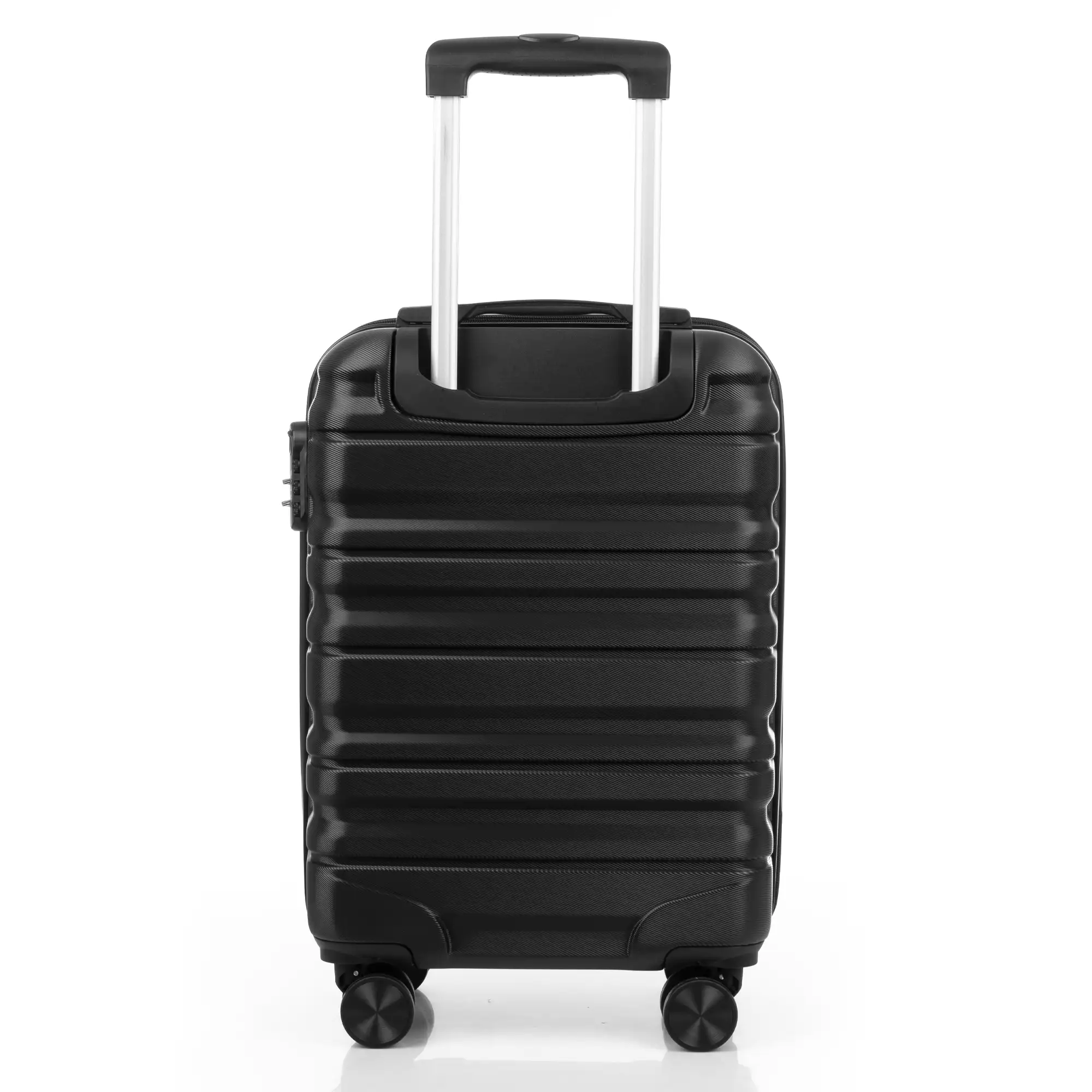Juego de 3 maletas Trolley, en material ligero ABS de alta resistencia. Cerradura numérica y 4 ruedas giratorias 360° extraíbles en la maleta grande.