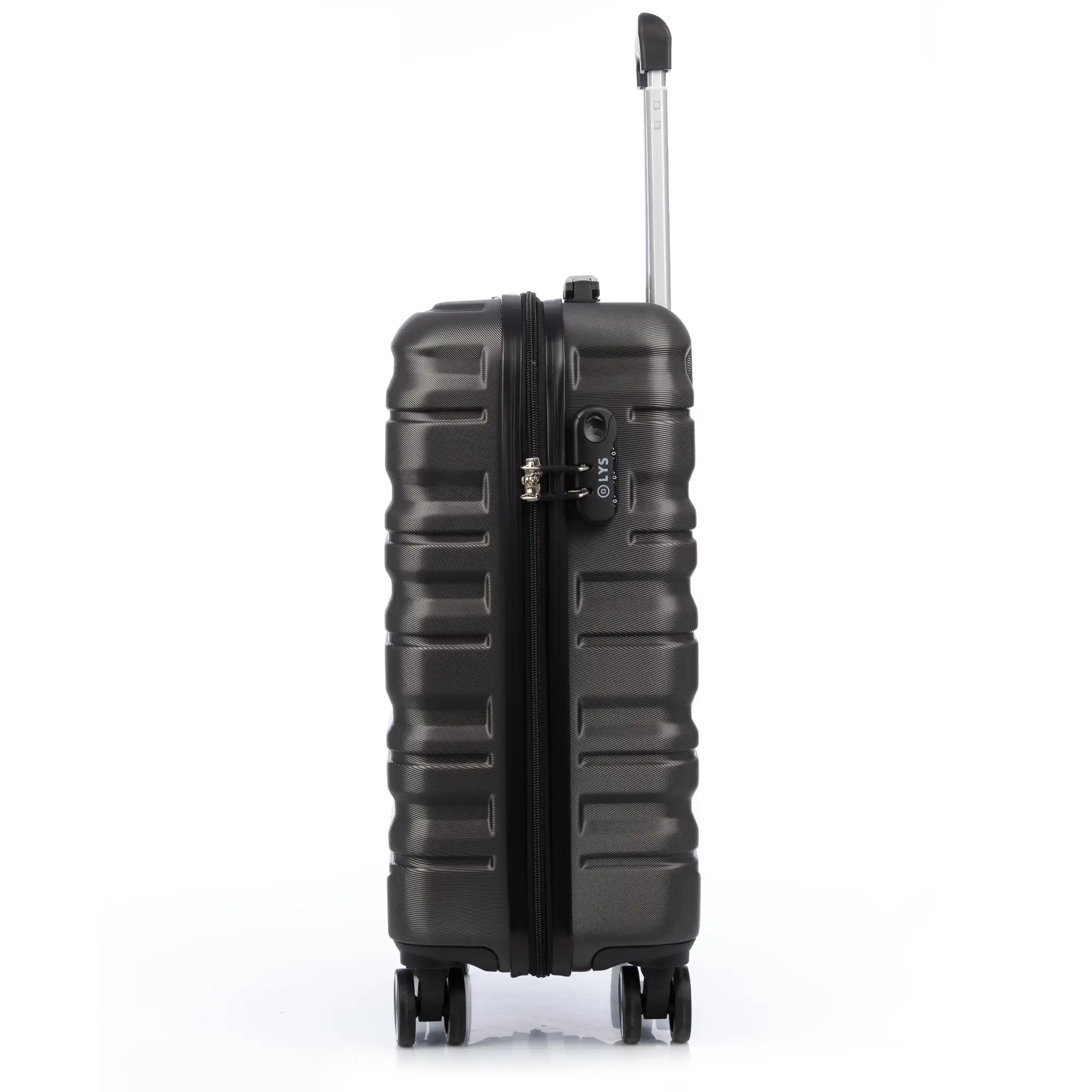 Juego de 3 maletas Trolley, en material ligero ABS de alta resistencia. Cerradura numérica y 4 ruedas giratorias 360° extraíbles en la maleta grande.