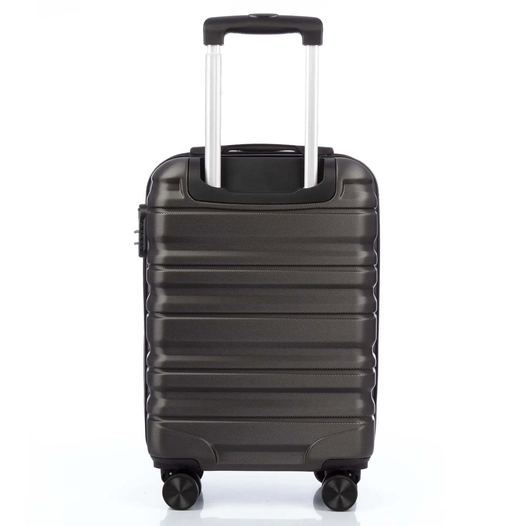 Juego de 3 maletas Trolley, en material ligero ABS de alta resistencia. Cerradura numérica y 4 ruedas giratorias 360° extraíbles en la maleta grande.