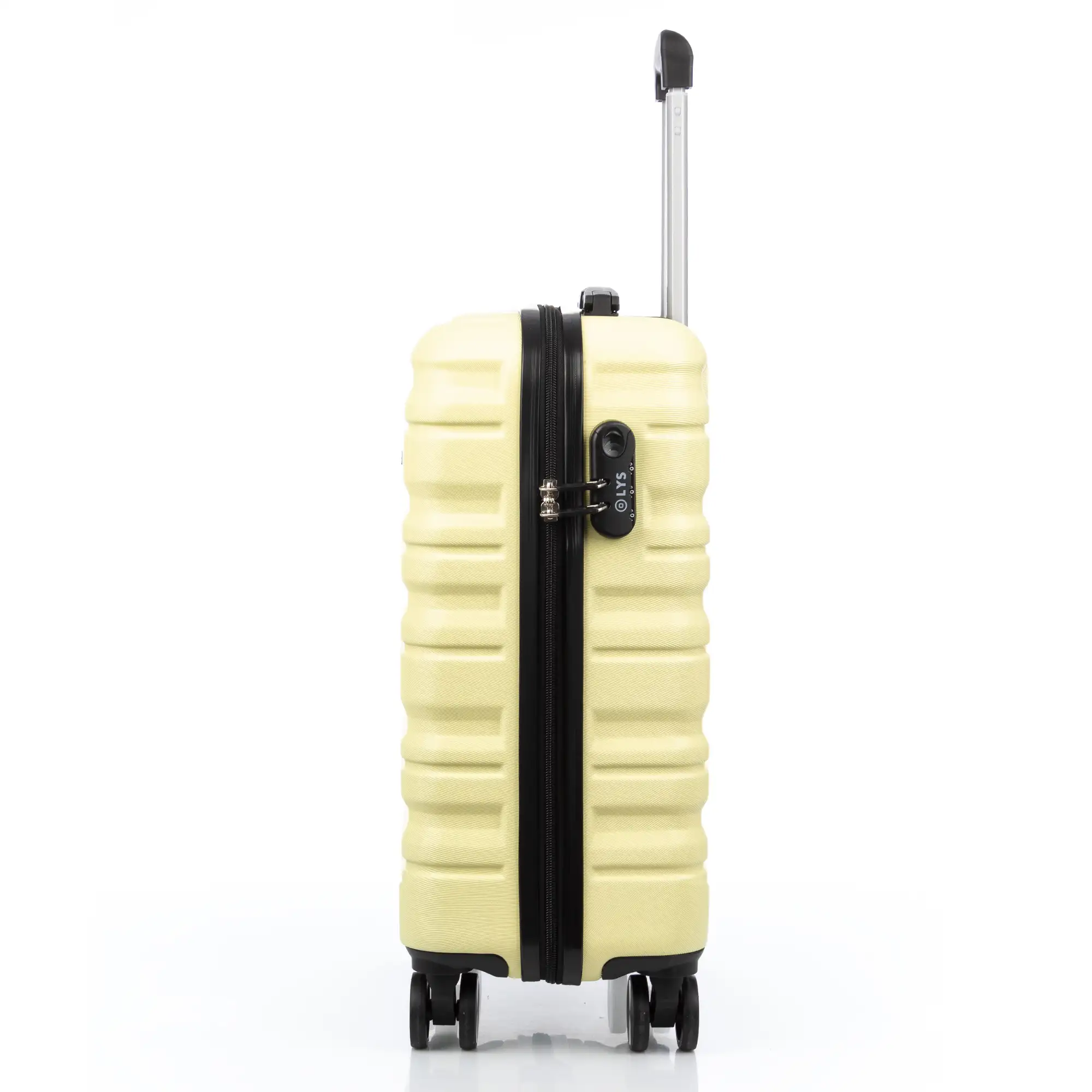Juego de 3 maletas Trolley, en material ligero ABS de alta resistencia. Cerradura numérica y 4 ruedas giratorias 360° extraíbles en la maleta grande.