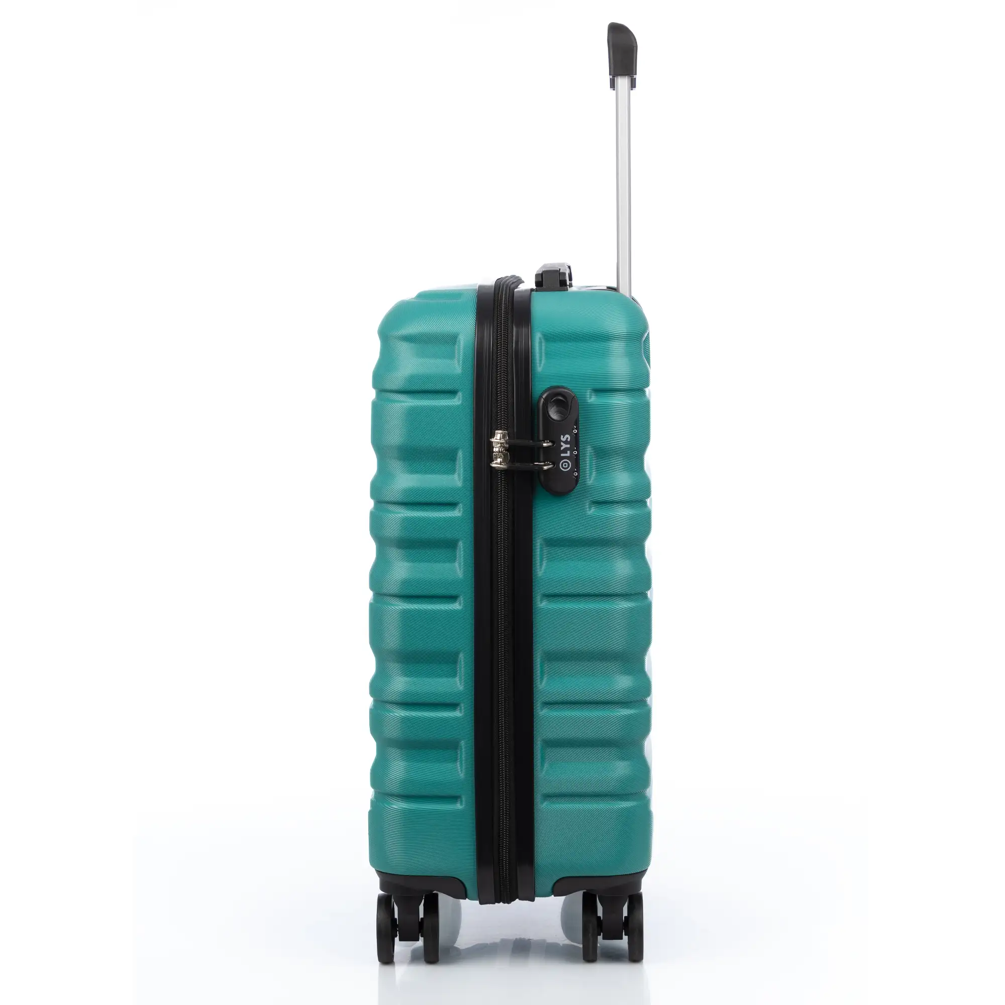Juego de 3 maletas Trolley, en material ligero ABS de alta resistencia. Cerradura numérica y 4 ruedas giratorias 360° extraíbles en la maleta grande.