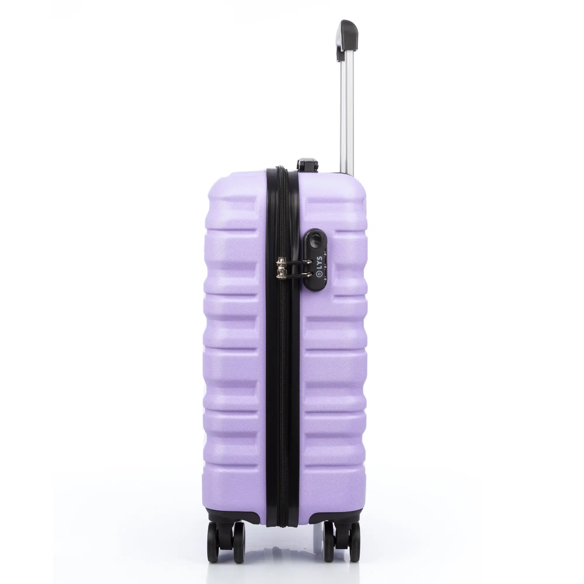 Juego de 3 maletas Trolley, en material ligero ABS de alta resistencia. Cerradura numérica y 4 ruedas giratorias 360° extraíbles en la maleta grande.