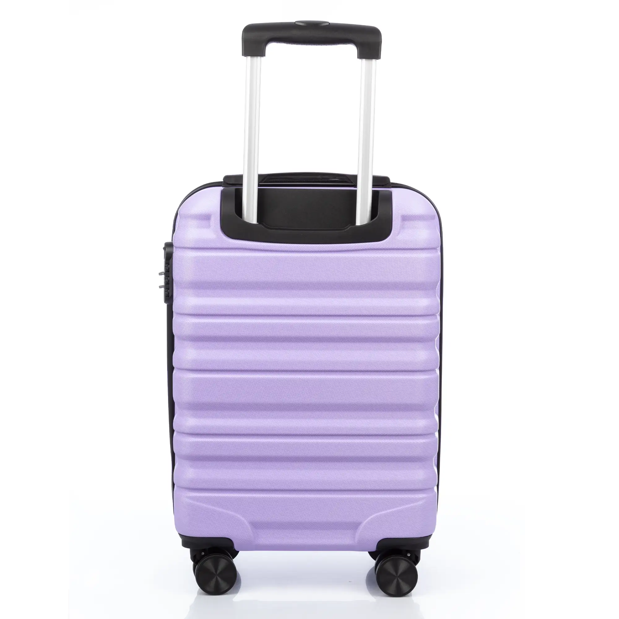 Juego de 3 maletas Trolley, en material ligero ABS de alta resistencia. Cerradura numérica y 4 ruedas giratorias 360° extraíbles en la maleta grande.