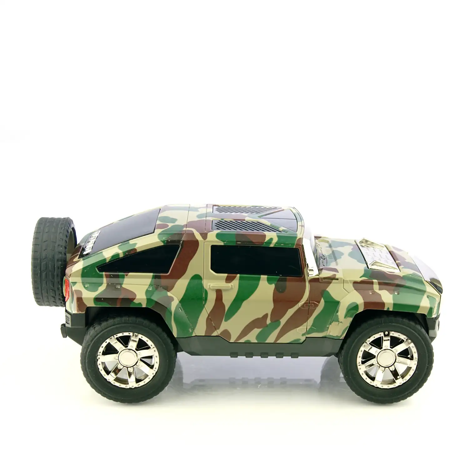 Altavoz en forma coche de camuflaje con lector USB + micro SD + MP3