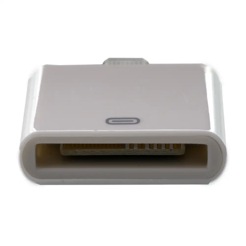 Adaptador ultra compacto 30 pins a lightning 8-iphone 5-pins blanco
